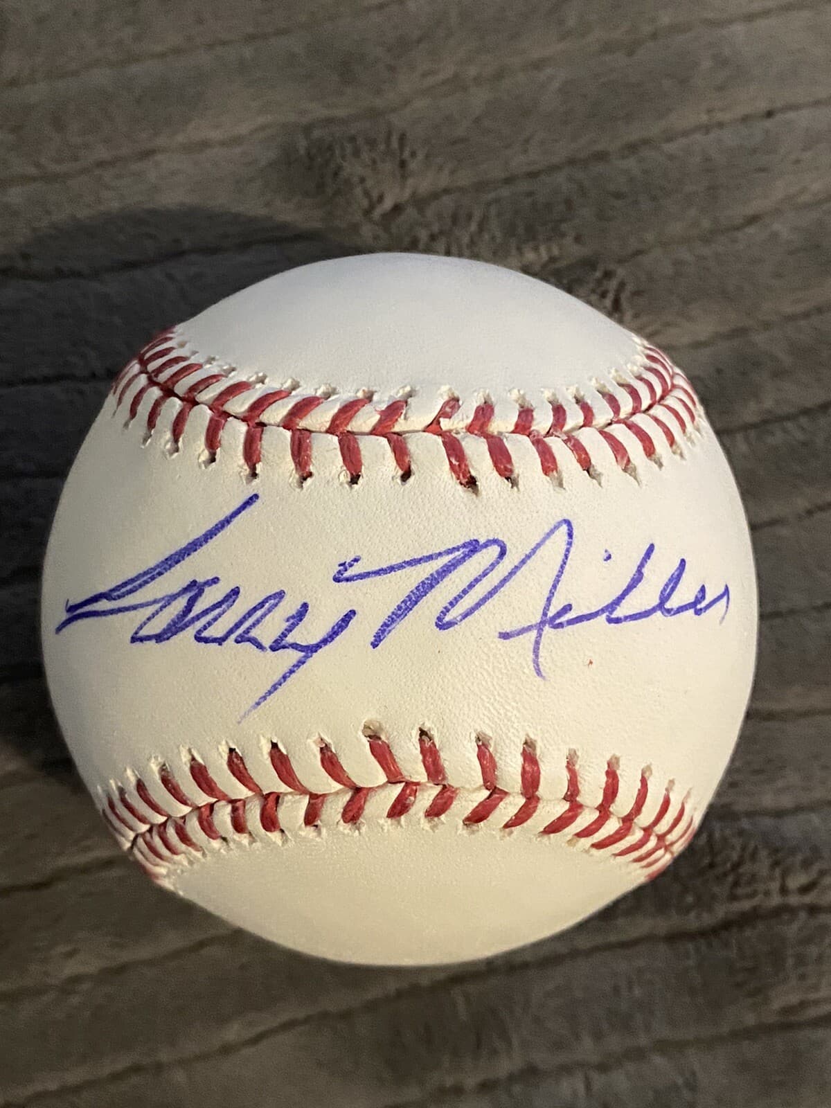 Larry Miller Signed Baseball JSA COA New York Mets California Angels