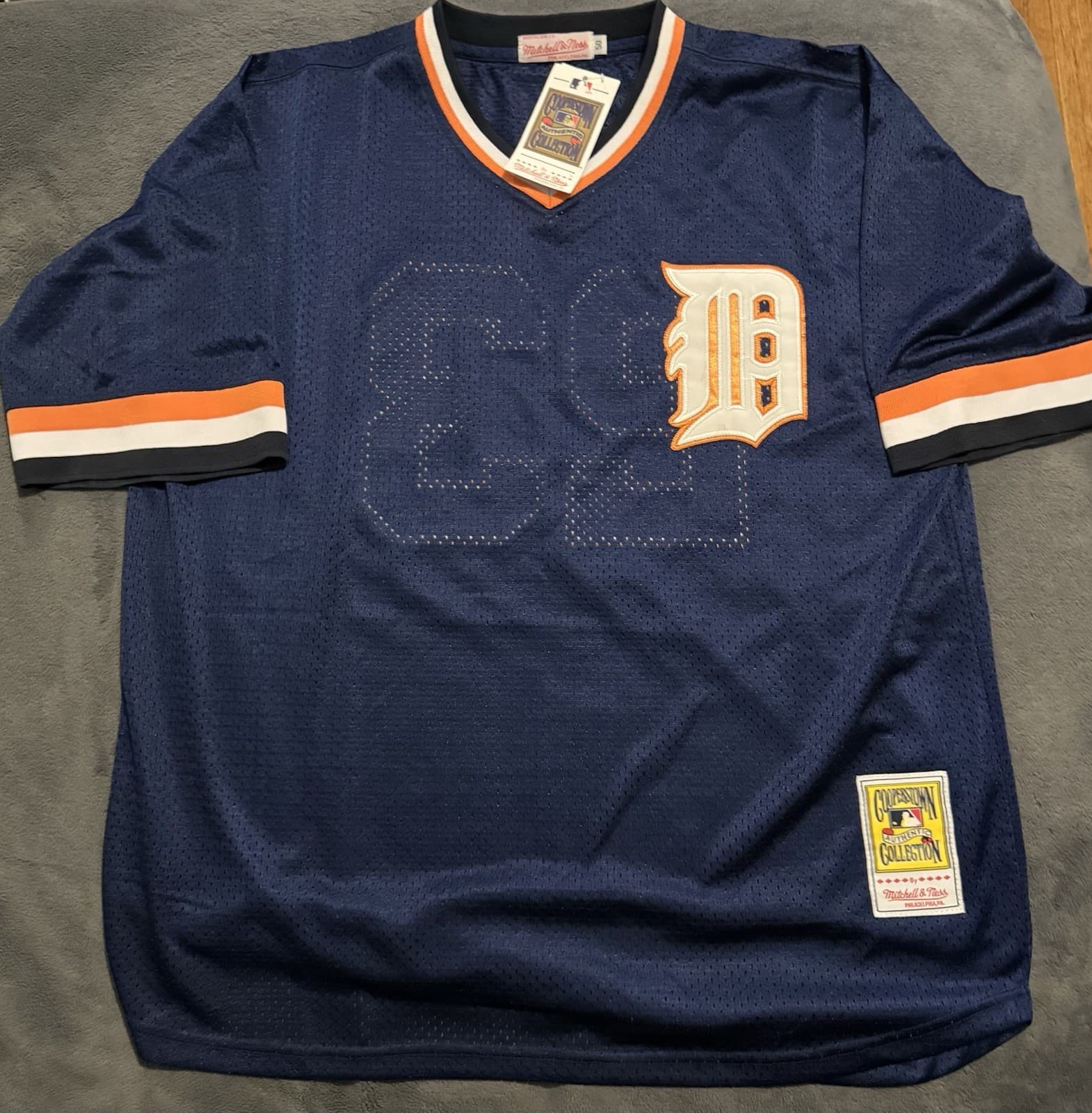 Kirk Gibson Signed Mitchell Ness Jersey Detroit Tigers Beckett COA Witness - image 2
