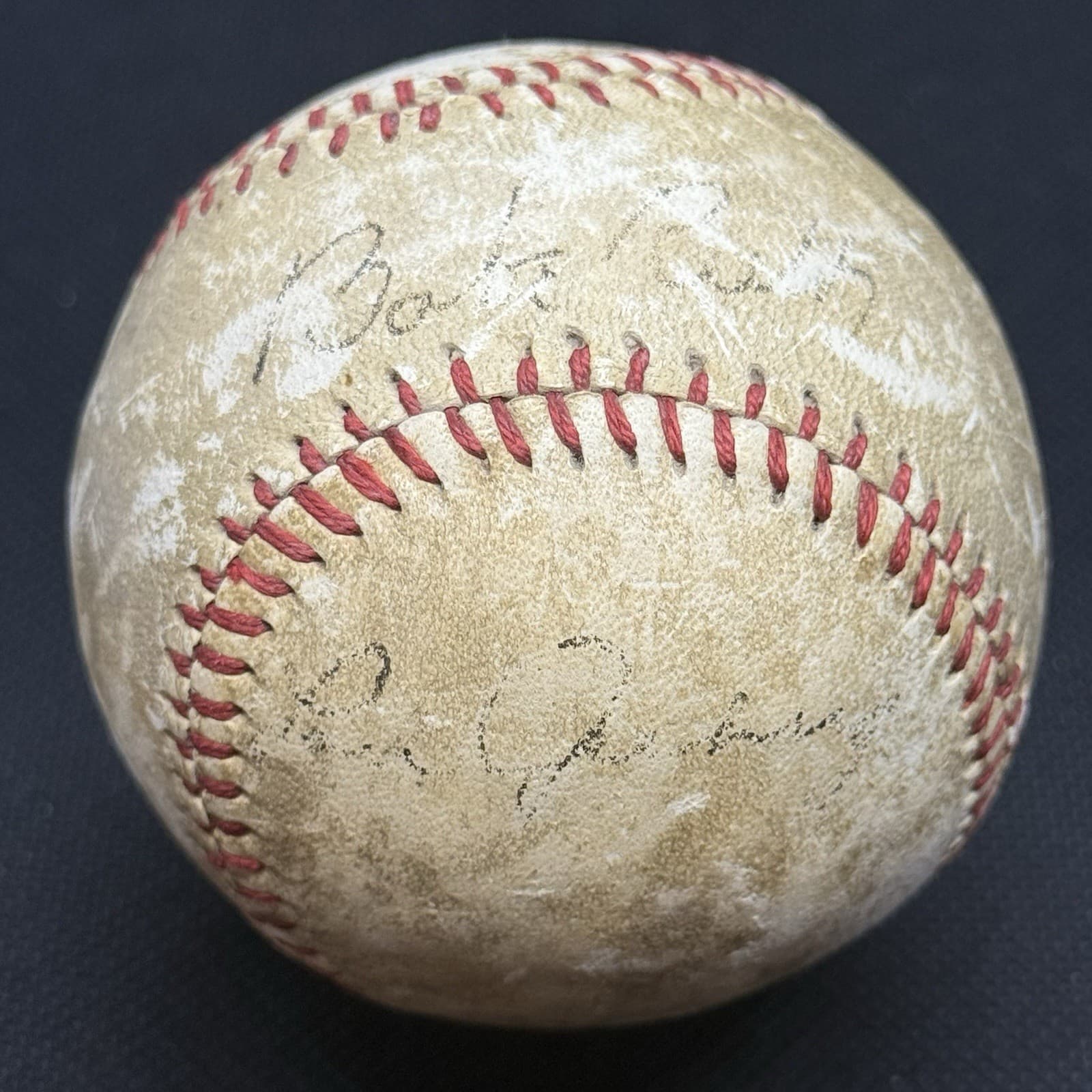 Lou Gehrig Displays as Single Signed Baseball JSA LOA New York Yankees HOF - image 4