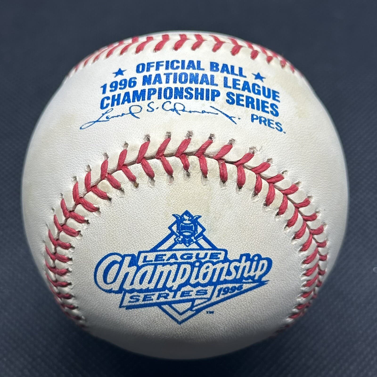 1996 NLCS Rawlings Official Logo Baseball National League Championship Series