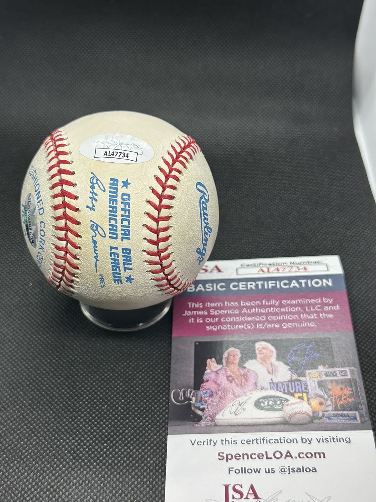 Albert Joseph Al Barlick Full Name Signed Baseball Umpire HOF JSA COA 1940-1971 - image 2