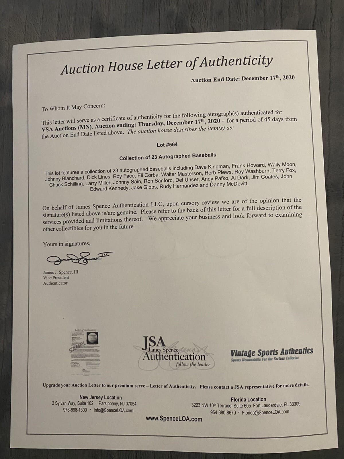 Larry Miller Signed Baseball JSA COA New York Mets California Angels - image 3