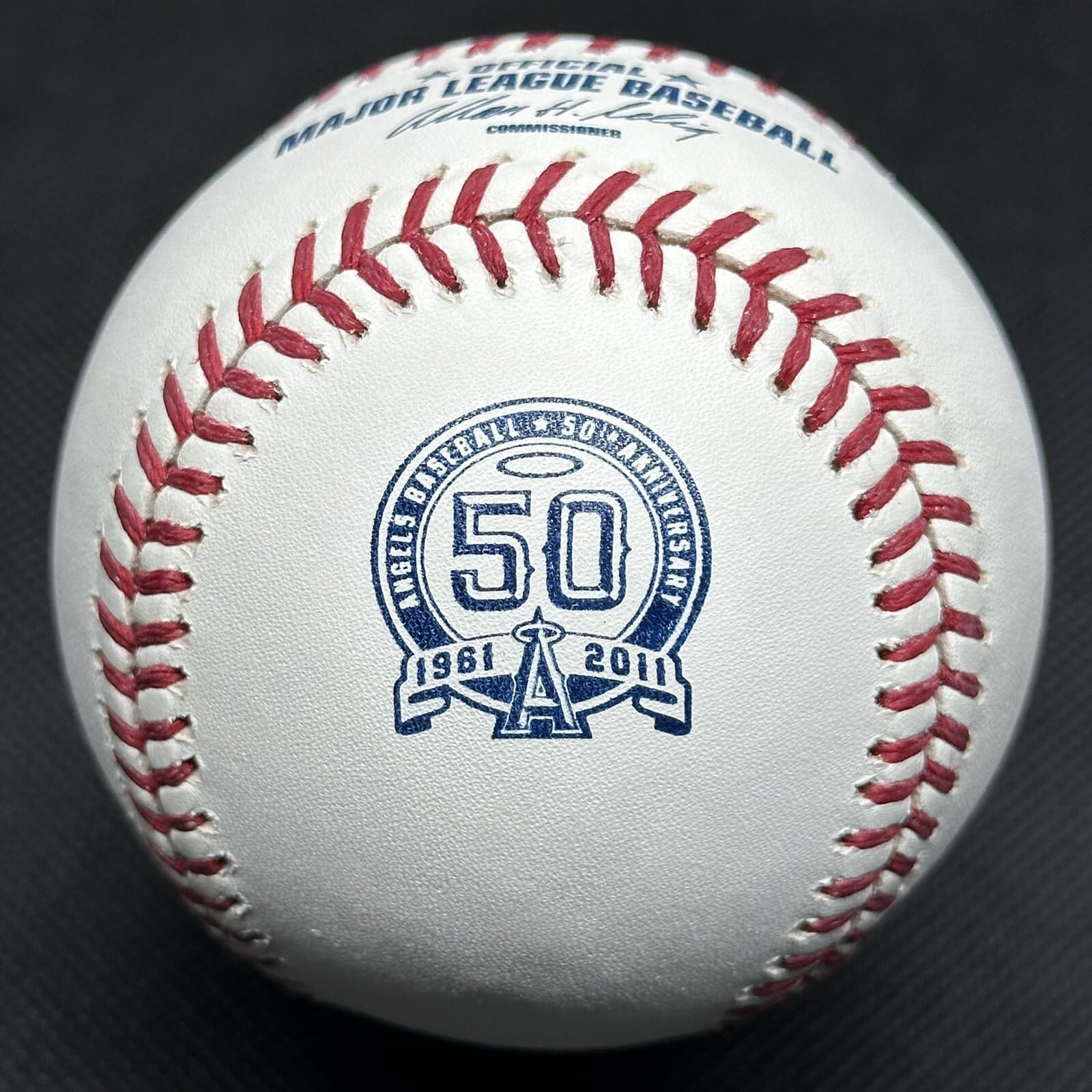 2011 Angels 50th Anniversary Rawlings Official Logo Baseball Commemorative