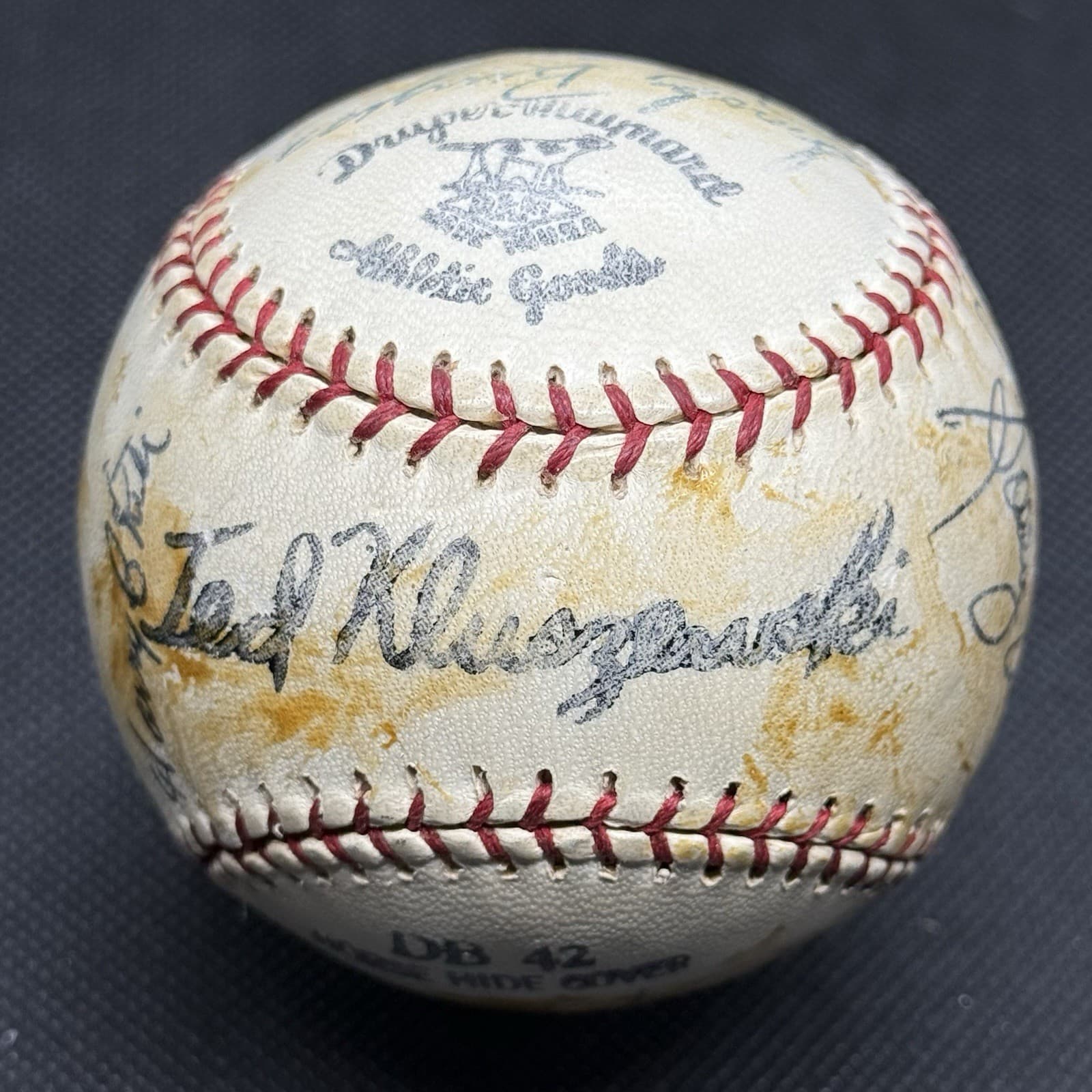 Cal Hubbard Old Timers Signed Baseball HOF 18 Autos Stan Musial Al Lopez Others! - image 6