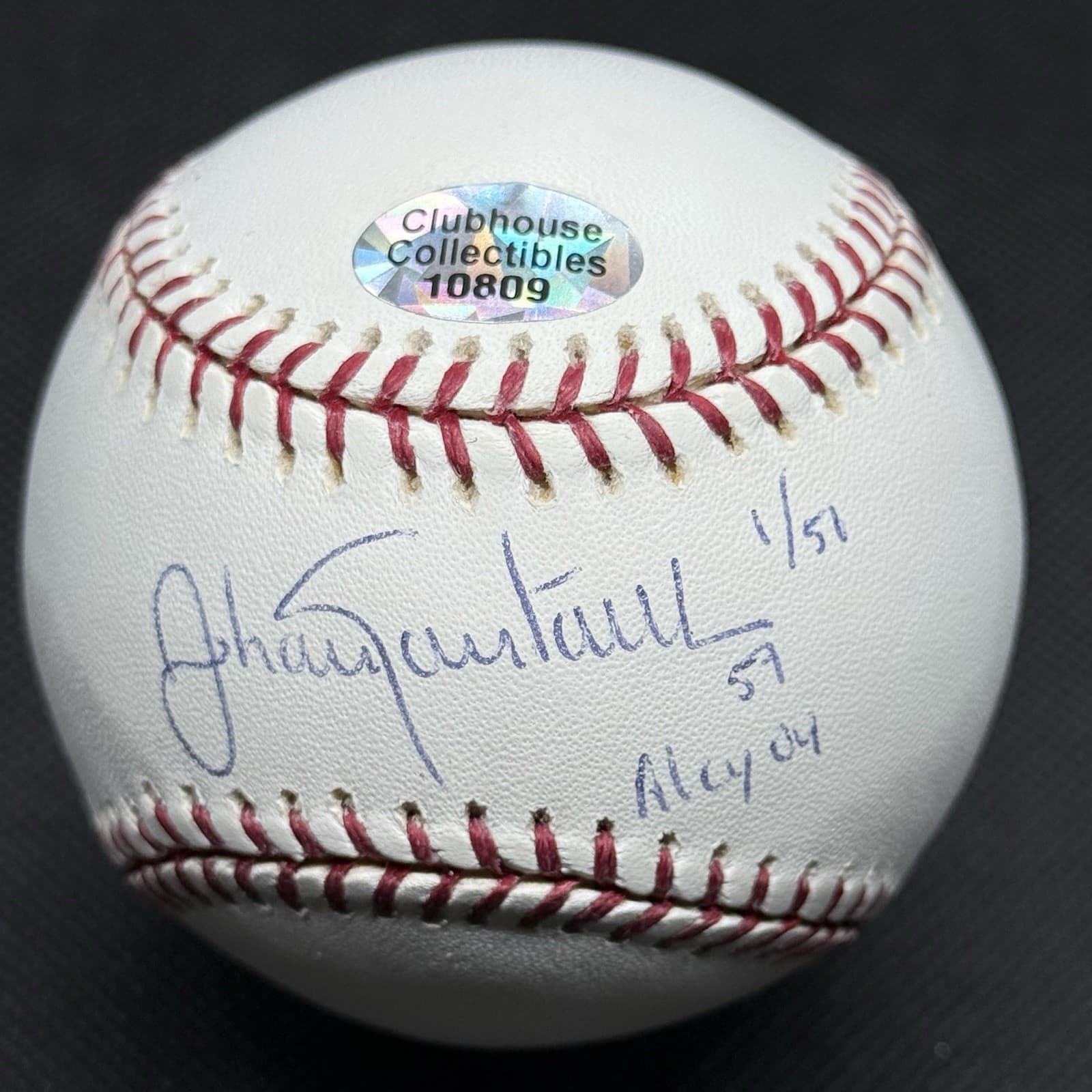 Johan Santana AL CY Young 04 Baseball Minnesota Twins 2004 New York Mets COA