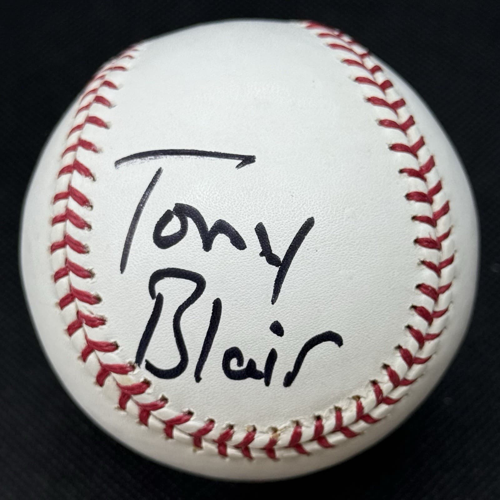 Prime Minister Tony Blair Signed Baseball Beckett COA United Kingdom