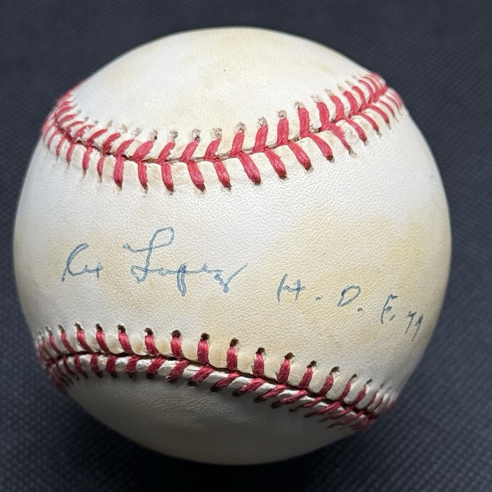 Al Lopez HOF 77 Signed Baseball Beckett COA BAS Cleveland Indians Dodgers