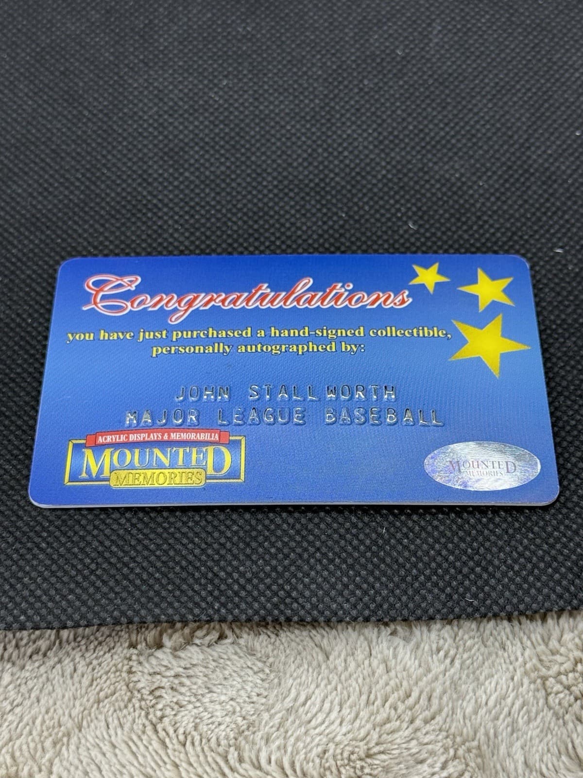 John Stallworth HOF 02 Signed Baseball Pittsburgh Steelers NFL Mounted COA JSA - image 4