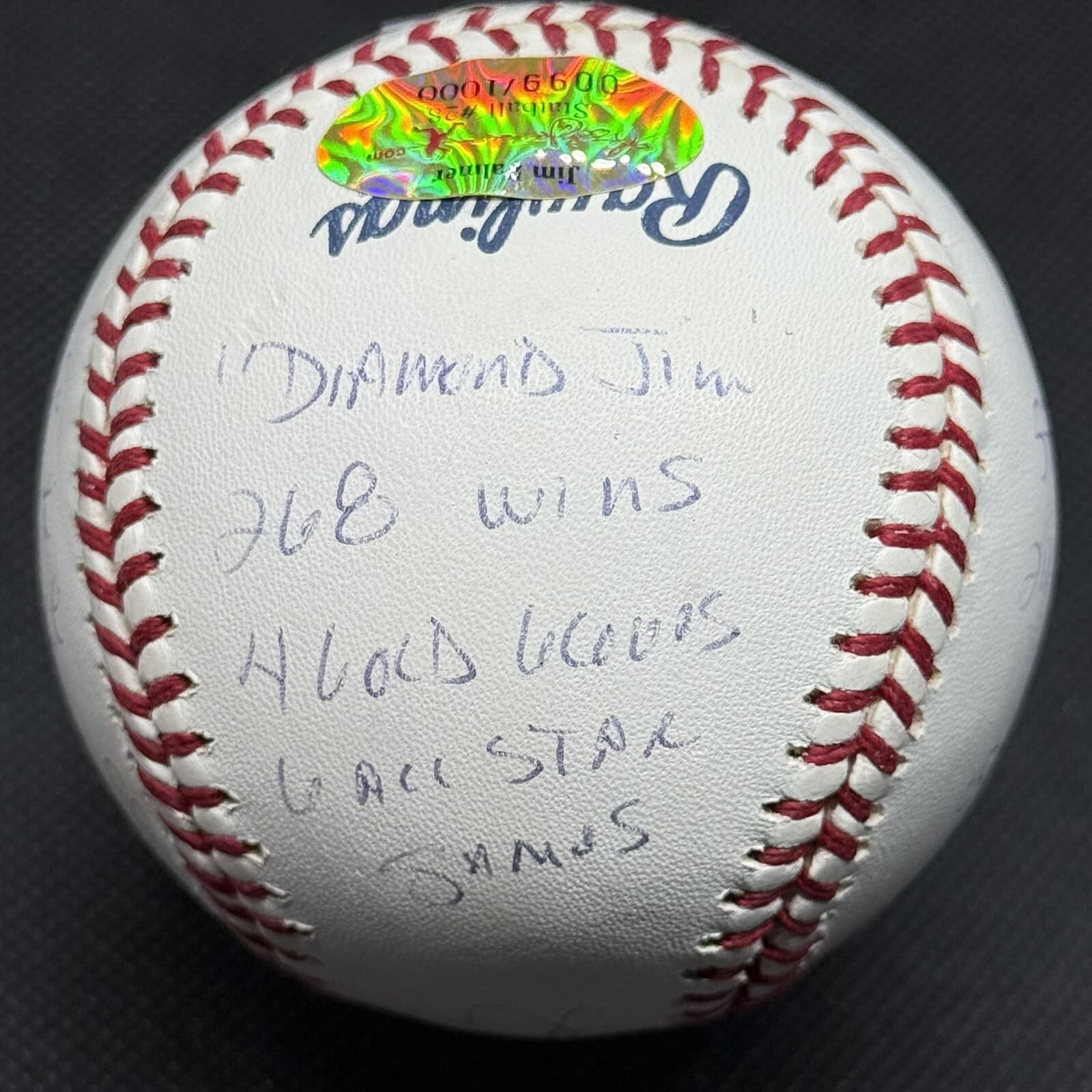 Jim Palmer 15x Stat Signed Baseball Reggie Jackson COA Beckett Orioles HOF 2 - image 3