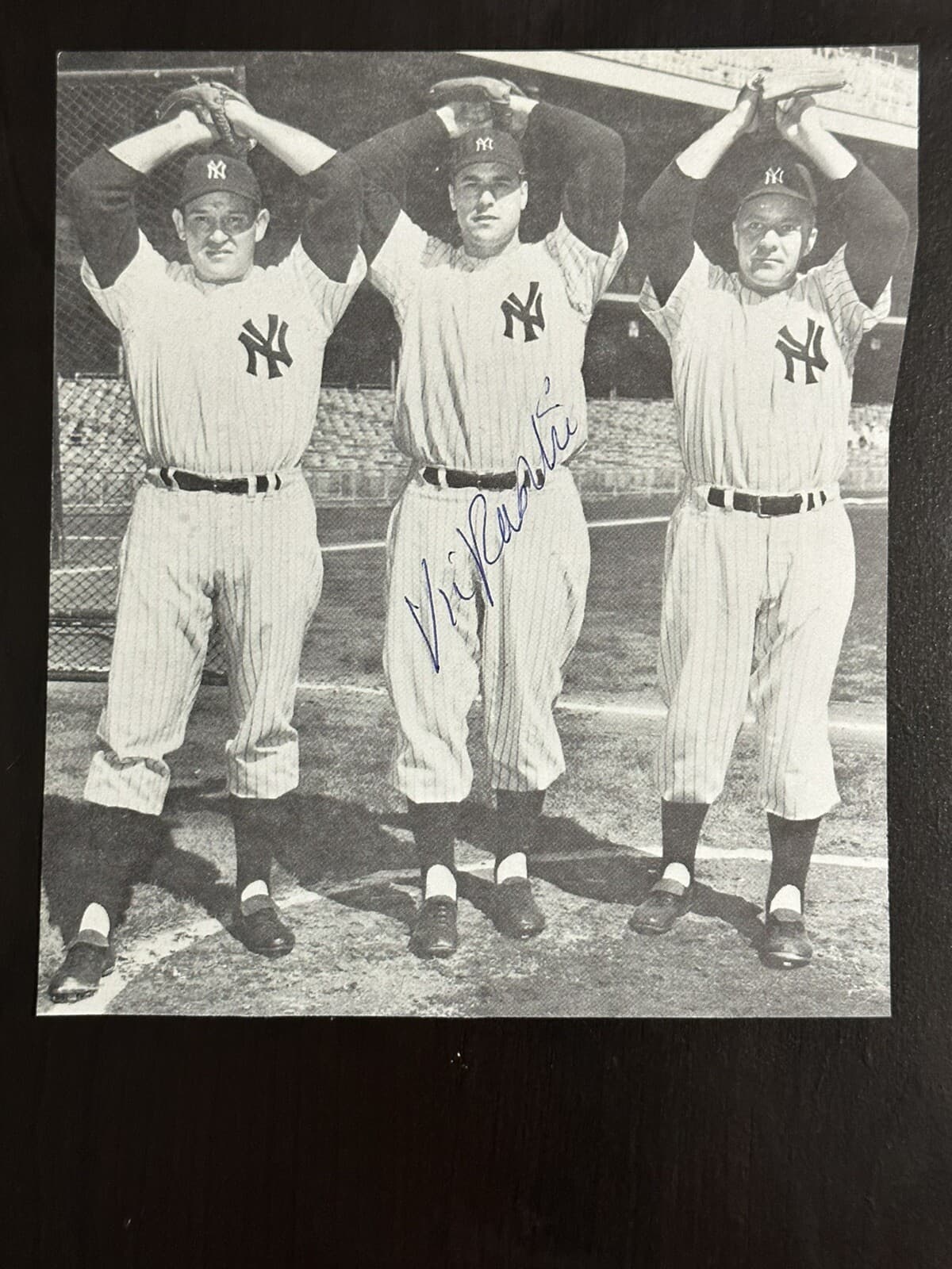 Vic Raschi Signed Magazine Photo 6x6 New York Yankees RARE