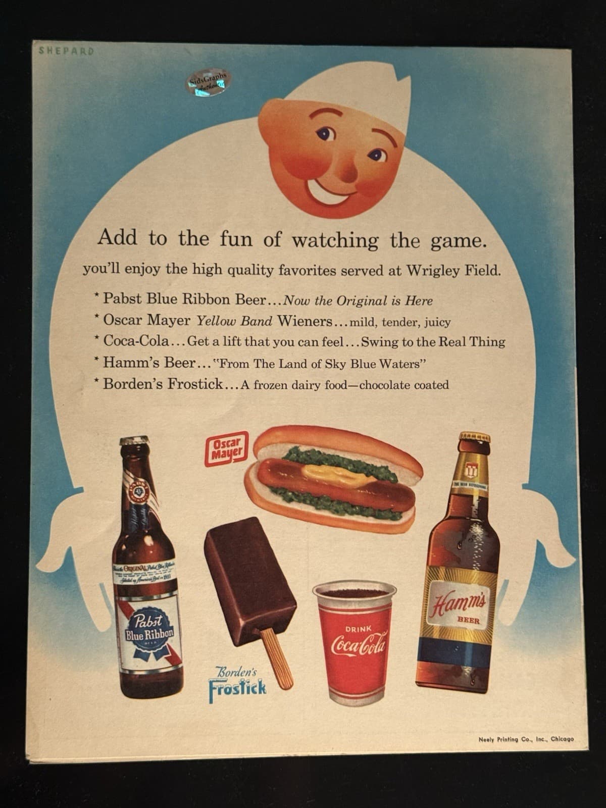 Ron Santo 1st Career Home Run 7/3/60 Signed July 3 1960 Program Cubs HOF JSA LOA - image 3