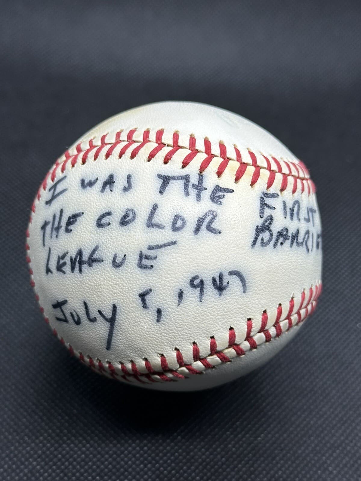 Larry Doby I was the first black player in the AL Signed Baseball HOF JSA LOA - image 5