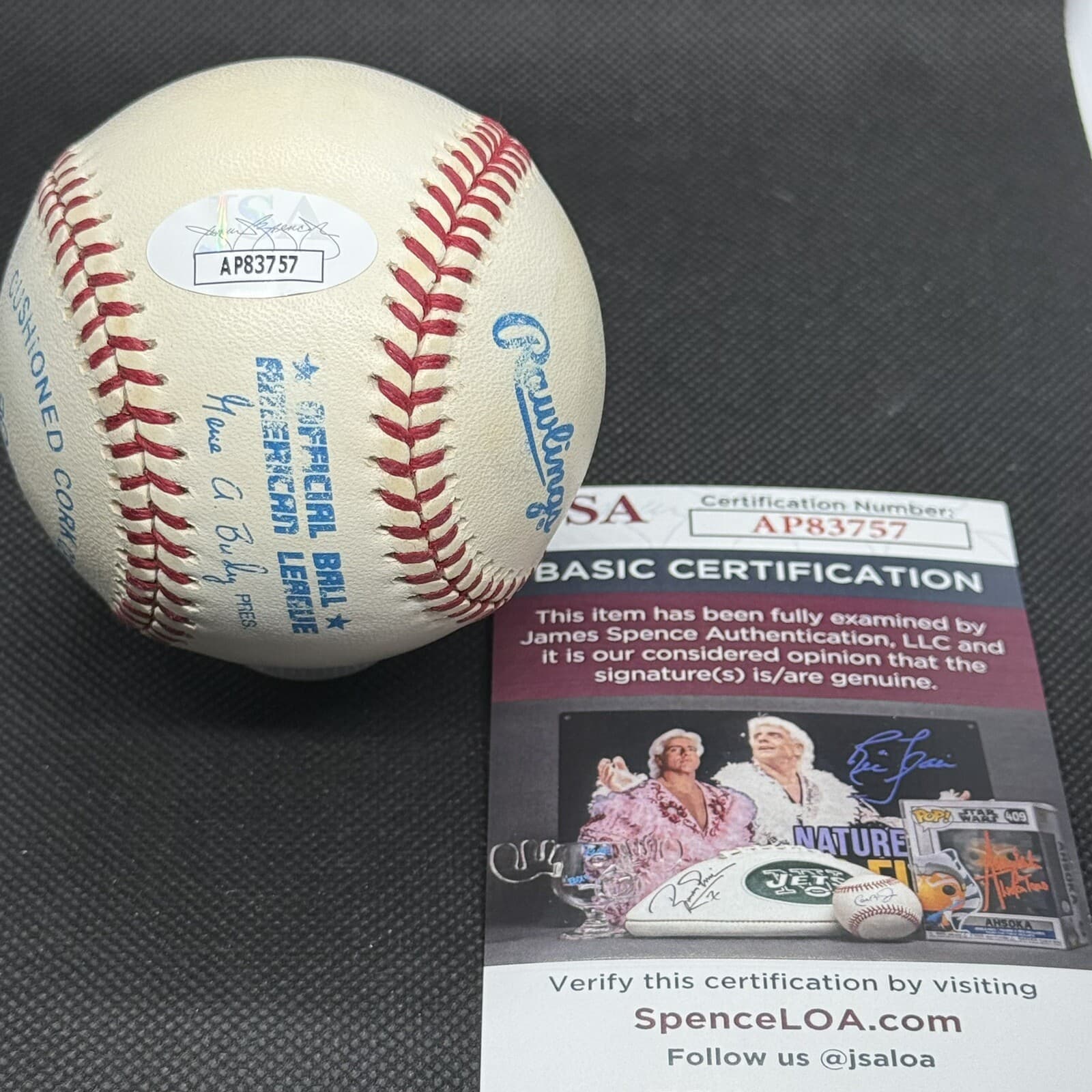Bob Uecker Signed Baseball JSA COA Milwaukee Brewers HOF 03 Broadcaster Frick - image 2