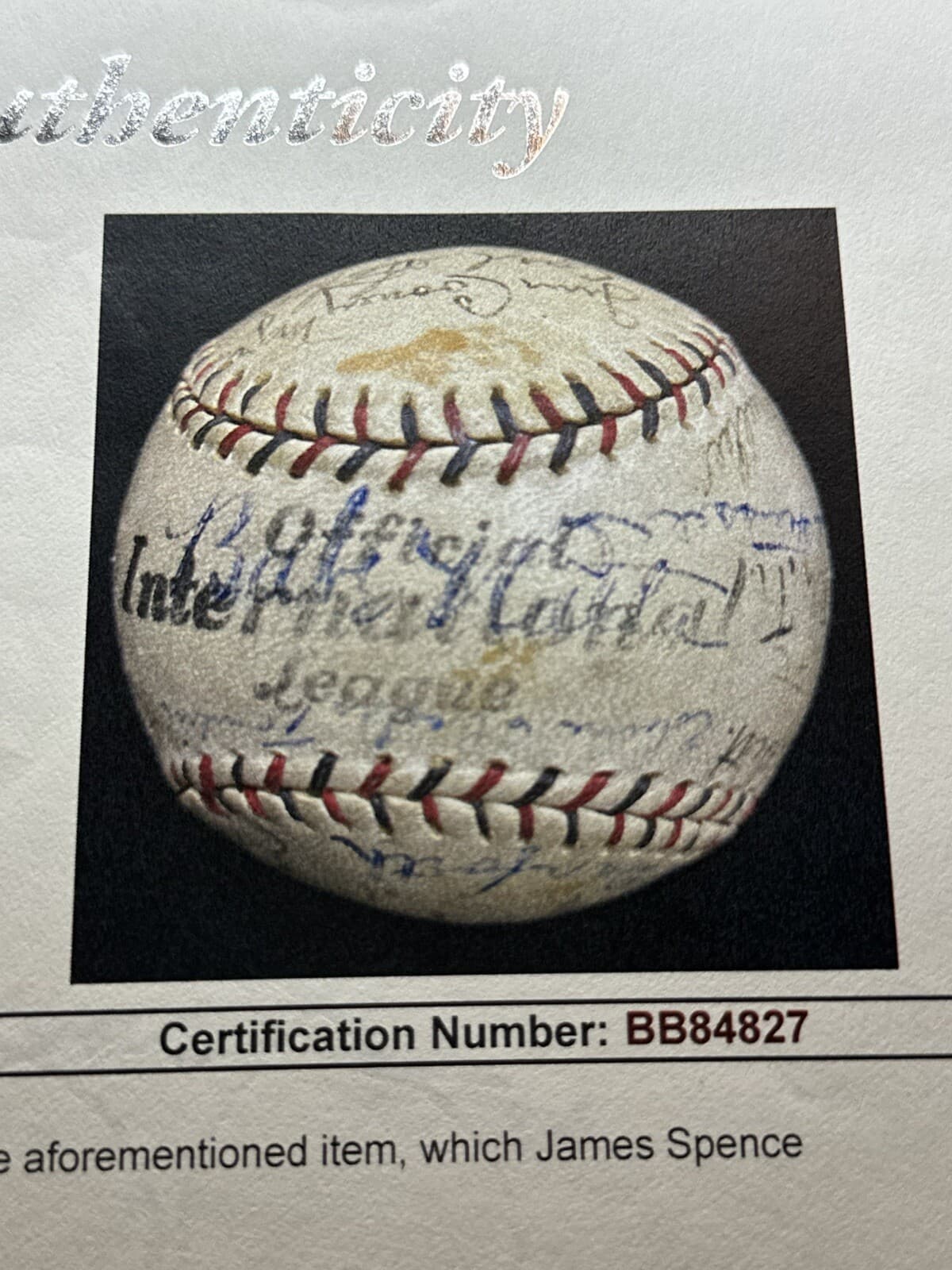 1930 Babe Ruth Signed Baseball JSA LOA Buffalo Bisons New York Yankees ONL HOF - image 9