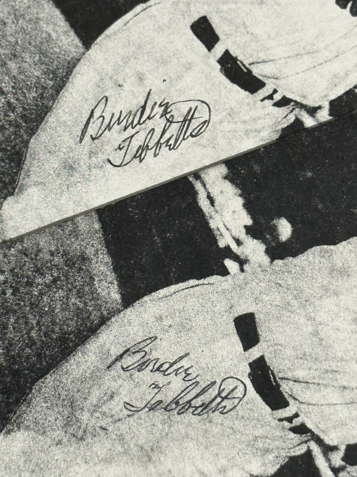 Lot of 2 Birdie Tebbetts Signed 6x3 Photos Red Sox Tigers Indians Braves Reds - image 2