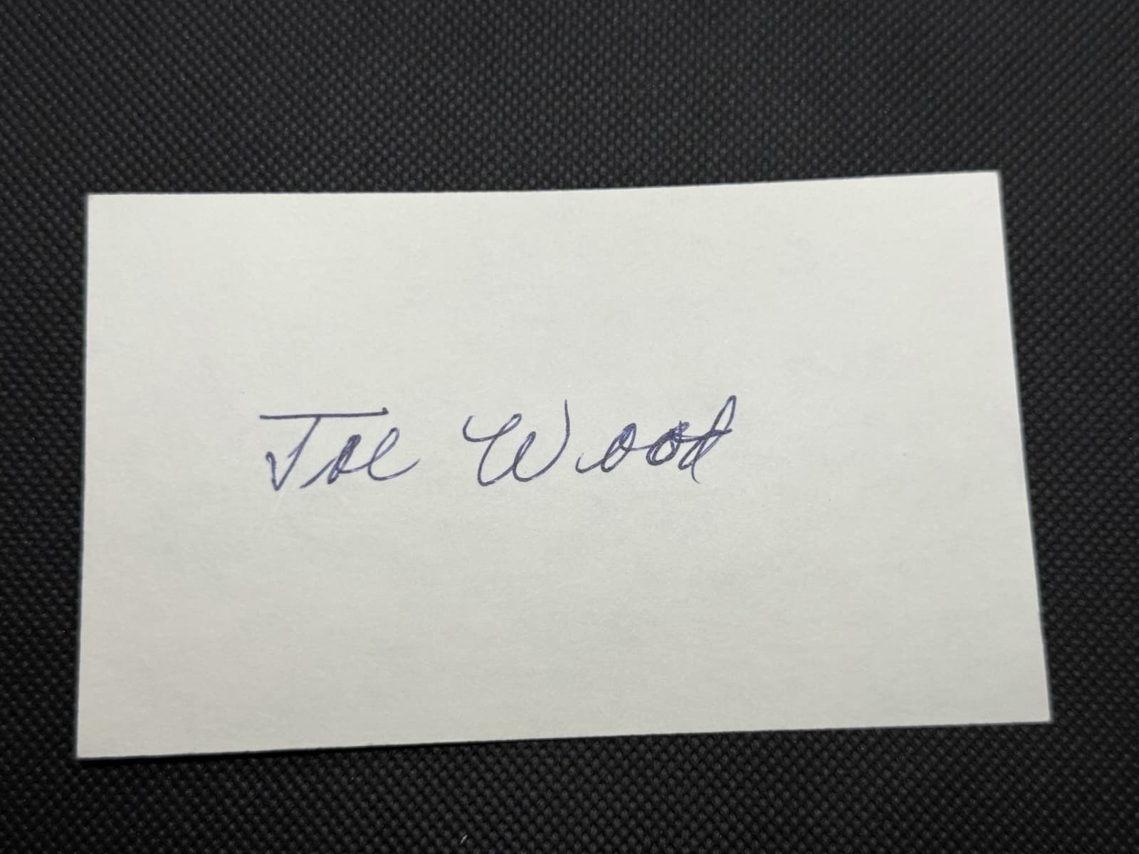 Smoky Joe Wood Signed Index Card 3x5 Boston Red Sox 1908 1912 JSA LOA Not HOF - image 3