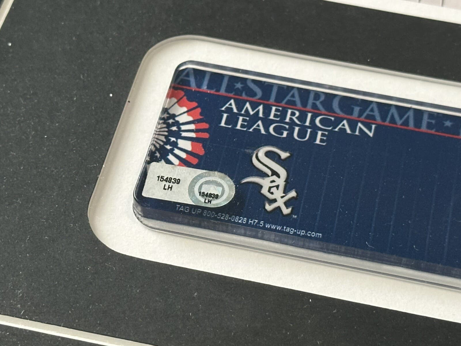 Carlos Quentin 2008 All Star Game Game Used Locker Nameplate Framed MLB Auth Tag - image 3