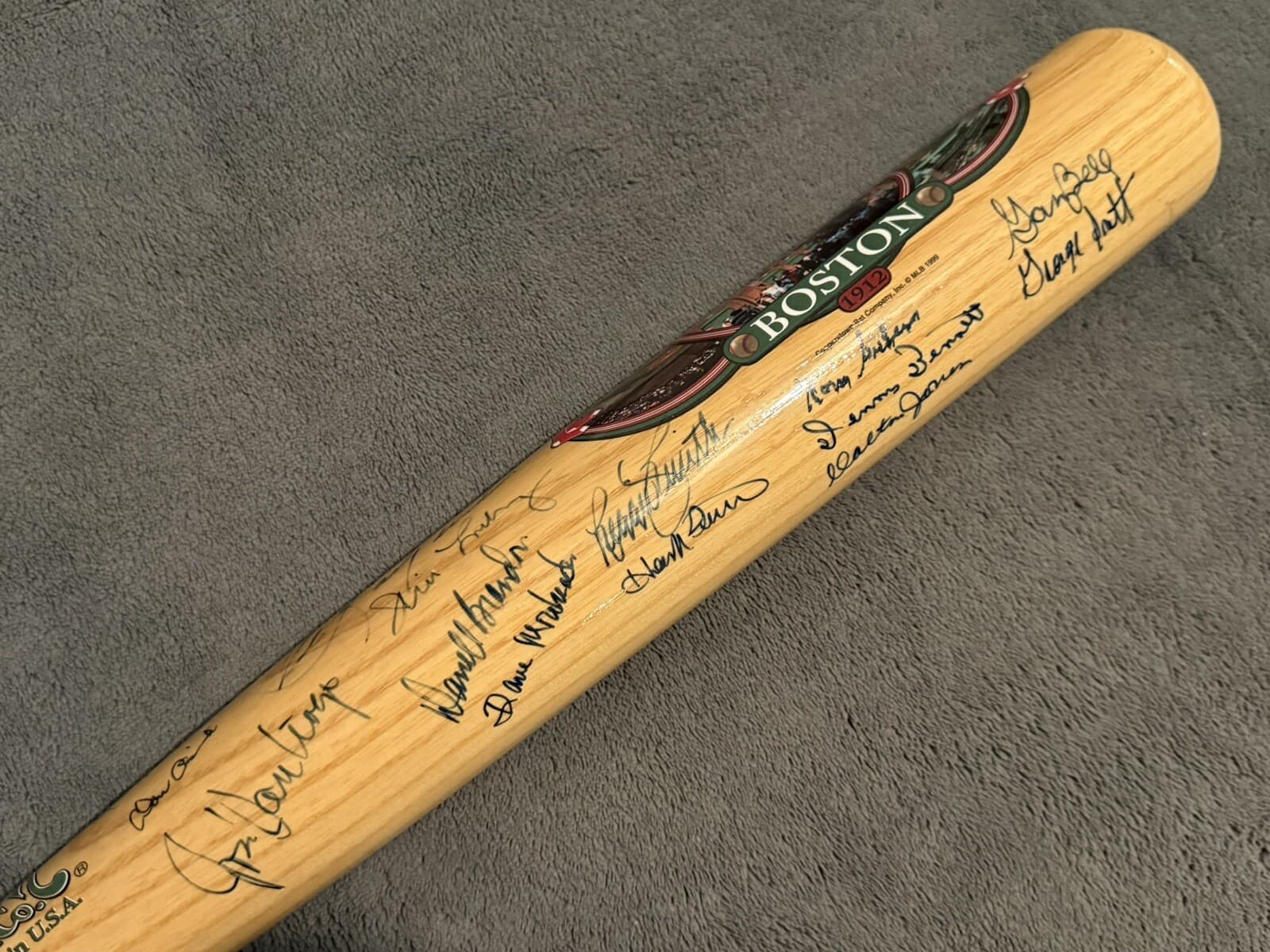 1967 Boston Red Sox Signed Bat Full Sized Cooperstown 25 Autos! Carl Yastrzemski - image 2