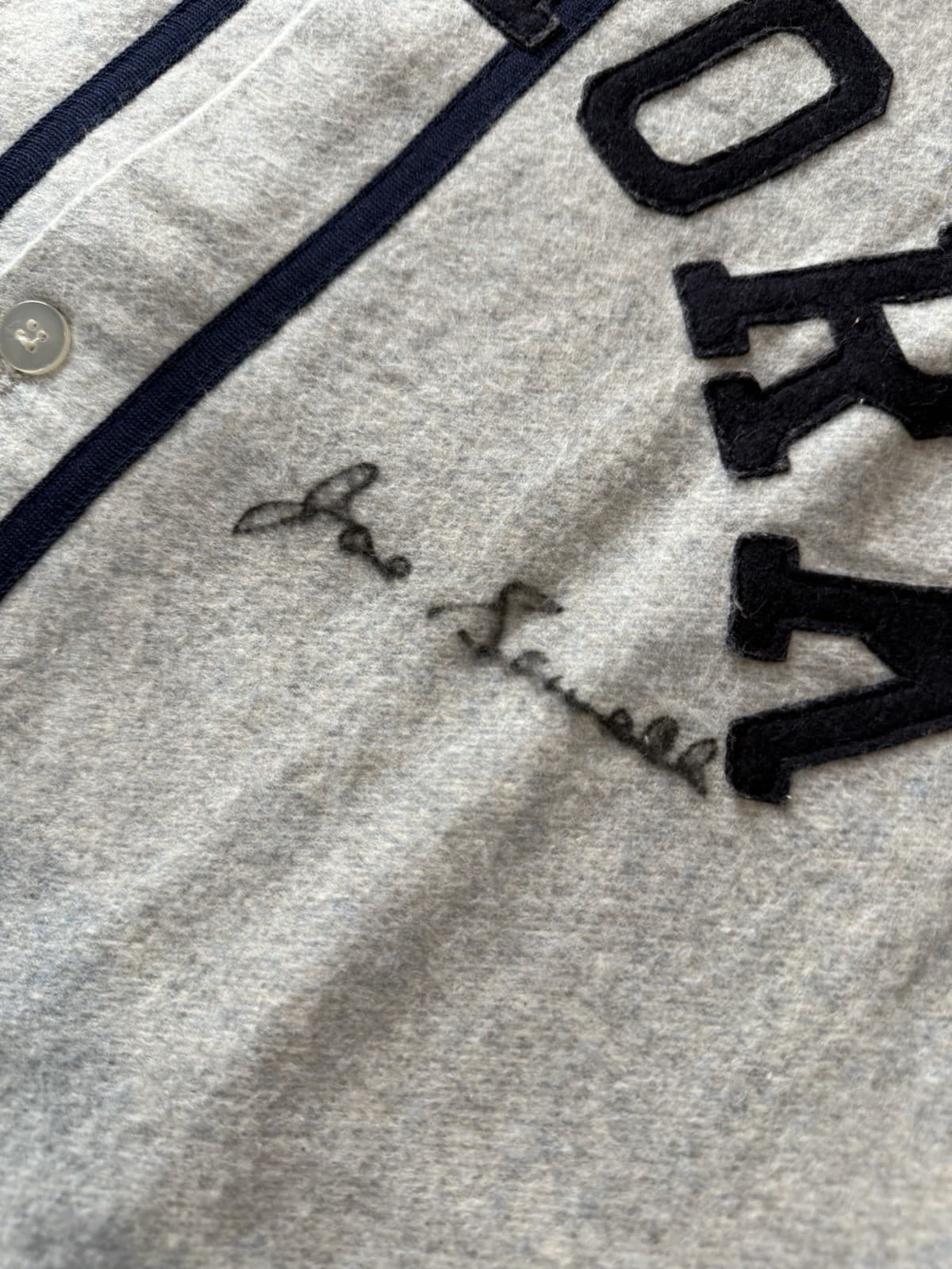 Joe Sewell Signed Vintage New York Yankees Jersey Baseball JSA COA HOF - image 2