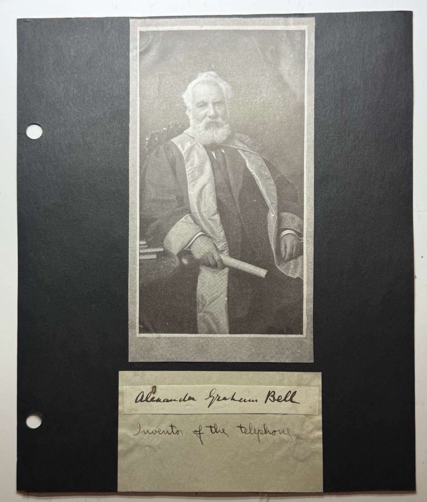 Alexander Graham Bell Signed Cut Auto PSA LOA Inventor of The Telephone! AT&T!