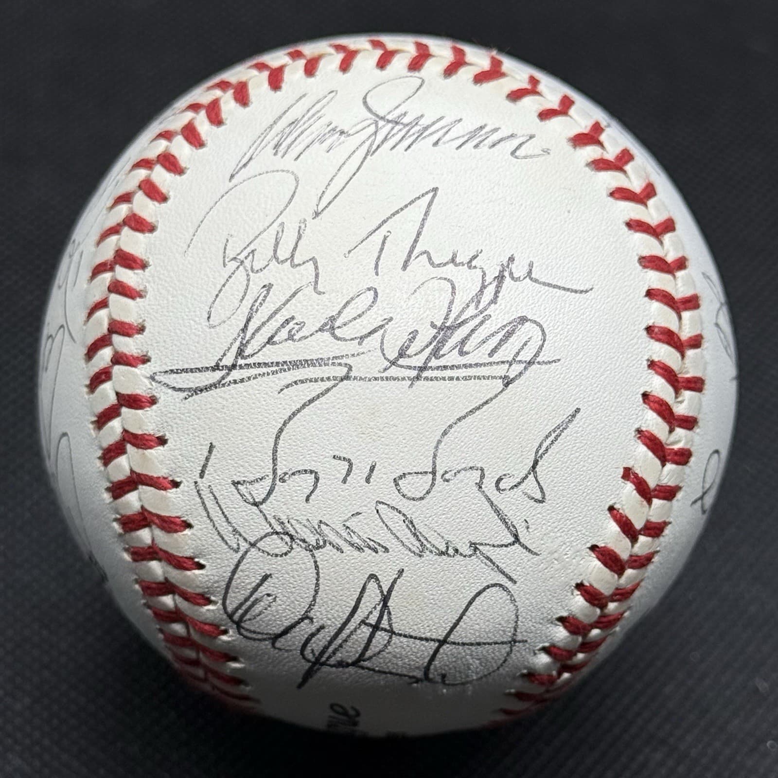 1990 All Star Tour Japan Team Signed Logo Baseball Barry Bonds Randy Johnson 21 - image 3