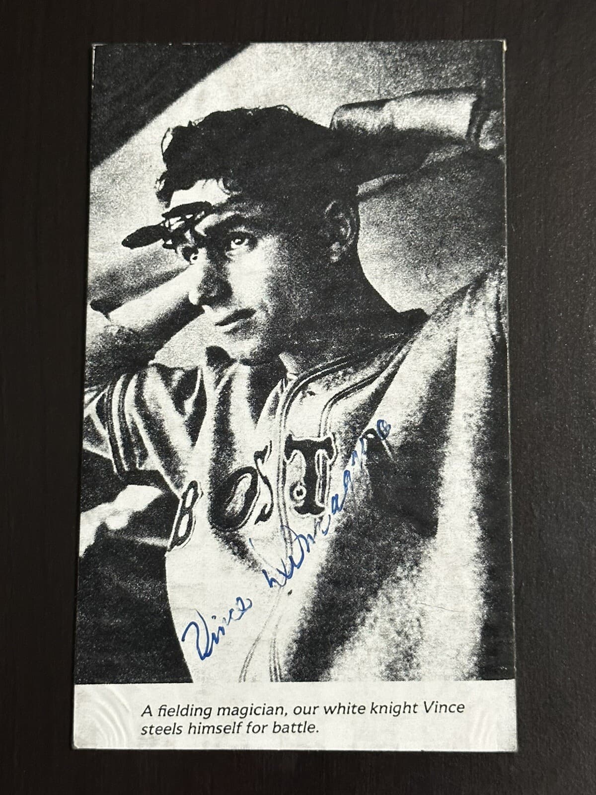 Vince DiMaggio Signed 6x4 Photo Bees Reds Pirates Phillies Giants Joe's brother