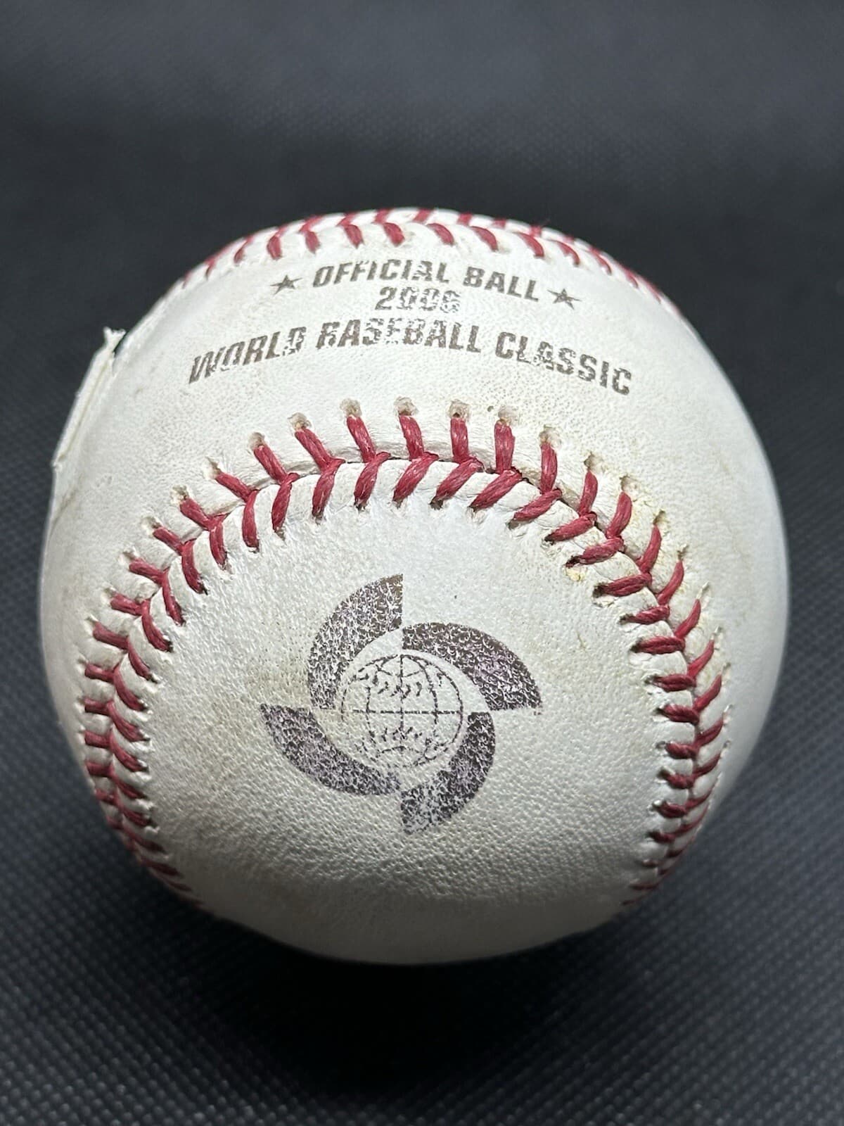 2006 World Baseball Classic Game Used Baseball MLB Auth Dominican Republic Italy - image 4