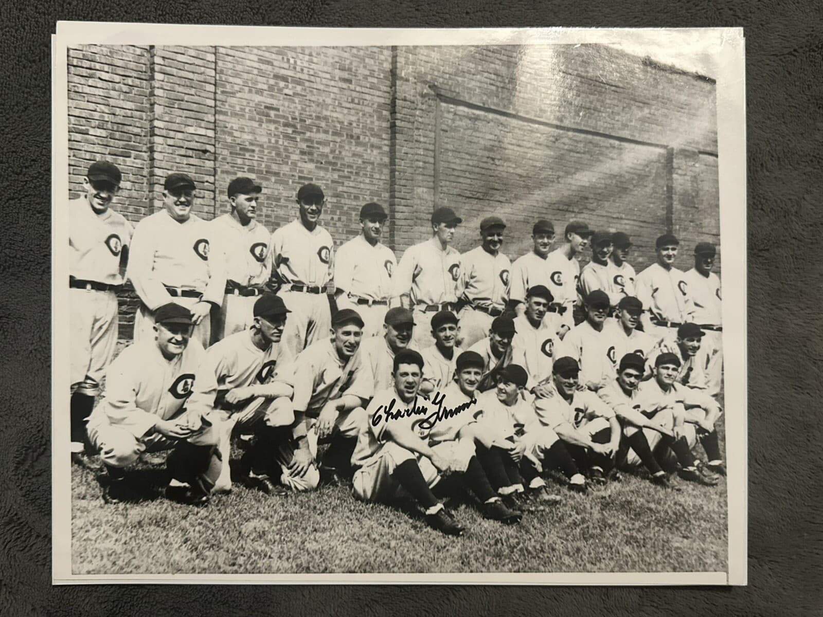 Charlie Grimm Signed 8x10 Photo JSA LOA Chicago Cubs