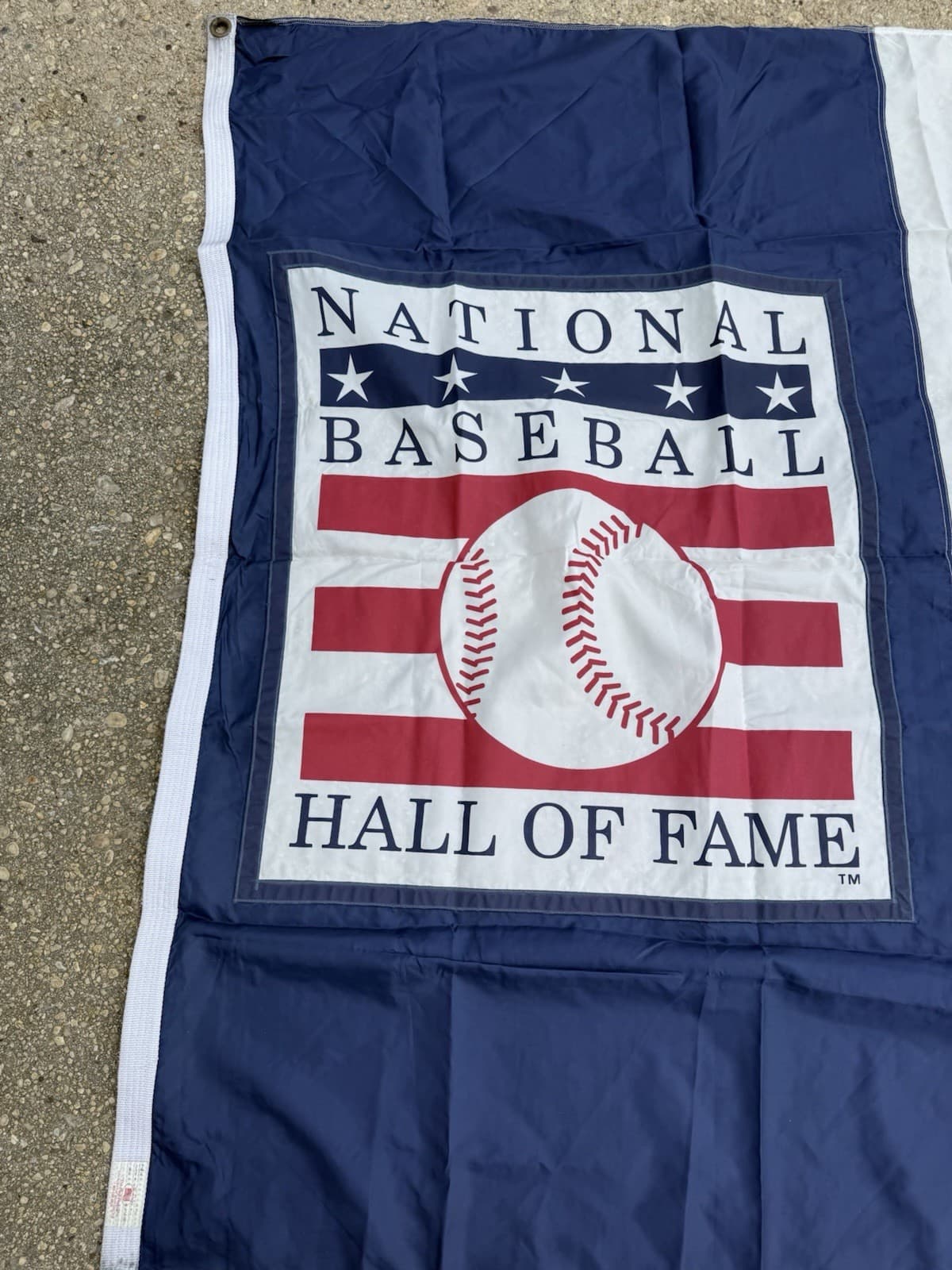 Fergie Jenkins HOF 91 Signed Game Used Flag Globe Life Park Texas Rangers  - image 3