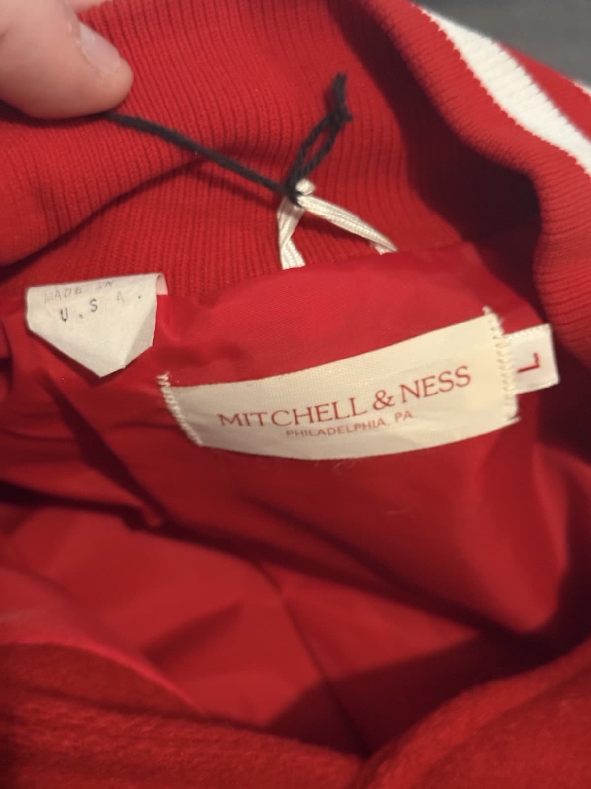 1950 Philadelphia Phillies Mitchell & Ness Wool Leather Bomber Jacket NEW W TAG - image 3