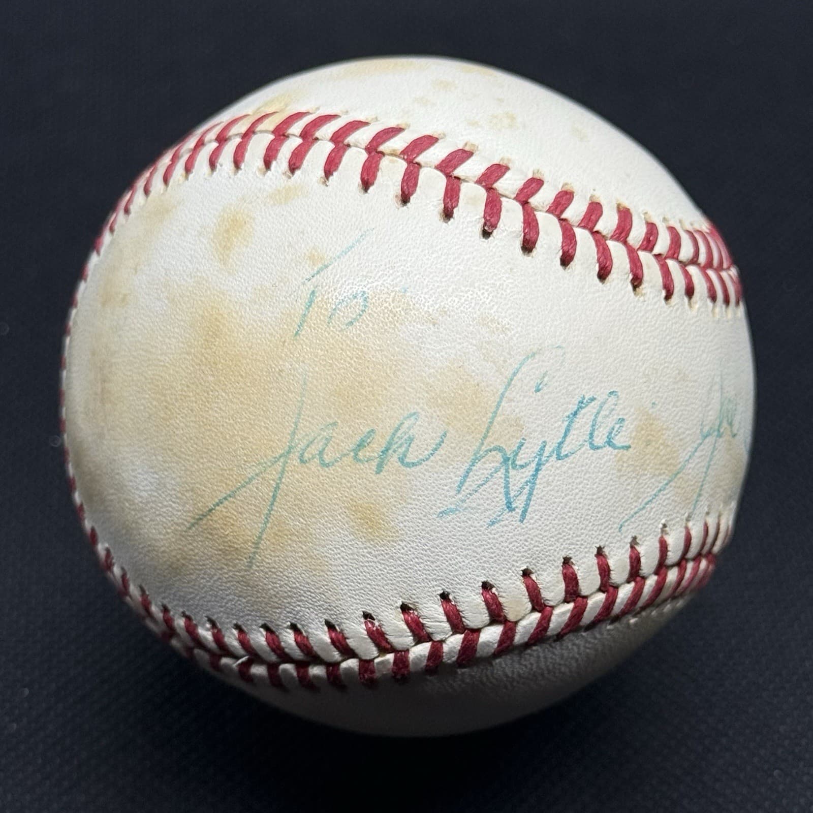 Joe Cronin Single Signed Baseball JSA LOA HOF Boston Red Sox RARE! AL Pres - image 2