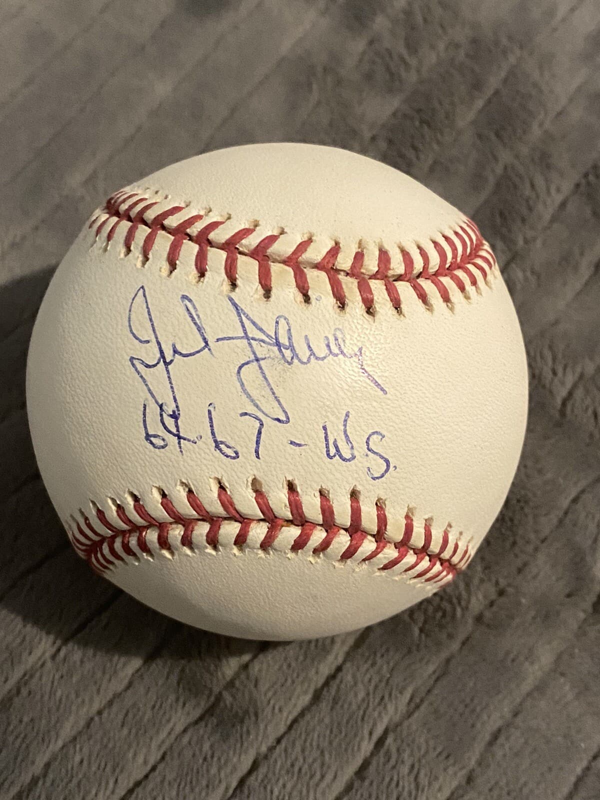 Julian Javier Signed Autographed Baseball Insc 64-67 WS St Louis Cardinals