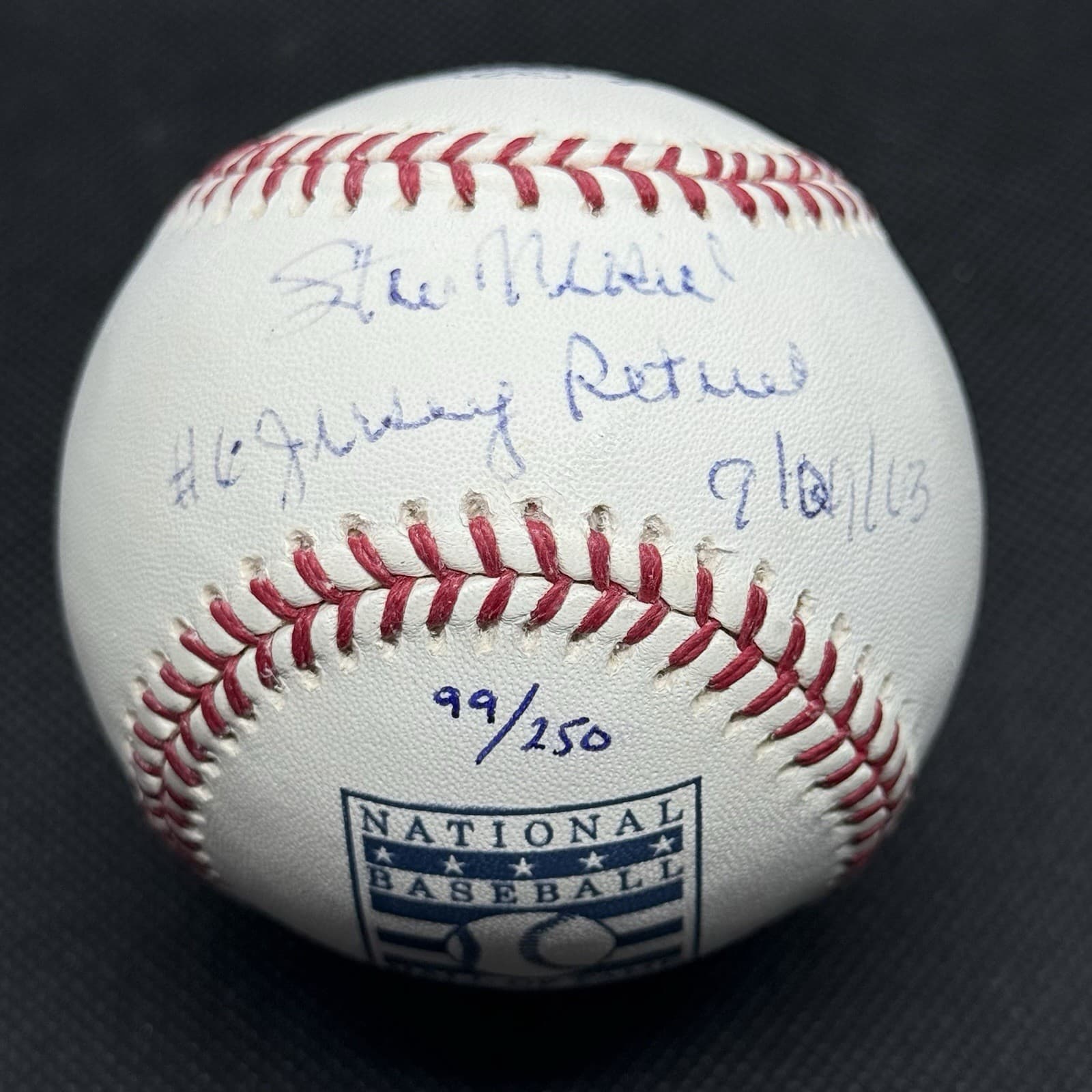 Stan Musial #6 Jersey Retired 9/29/63 Signed HOF Logo Baseball JSA LOA 