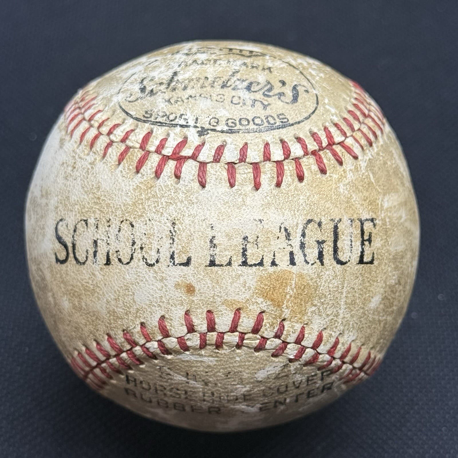 Lou Gehrig Displays as Single Signed Baseball JSA LOA New York Yankees HOF - image 2