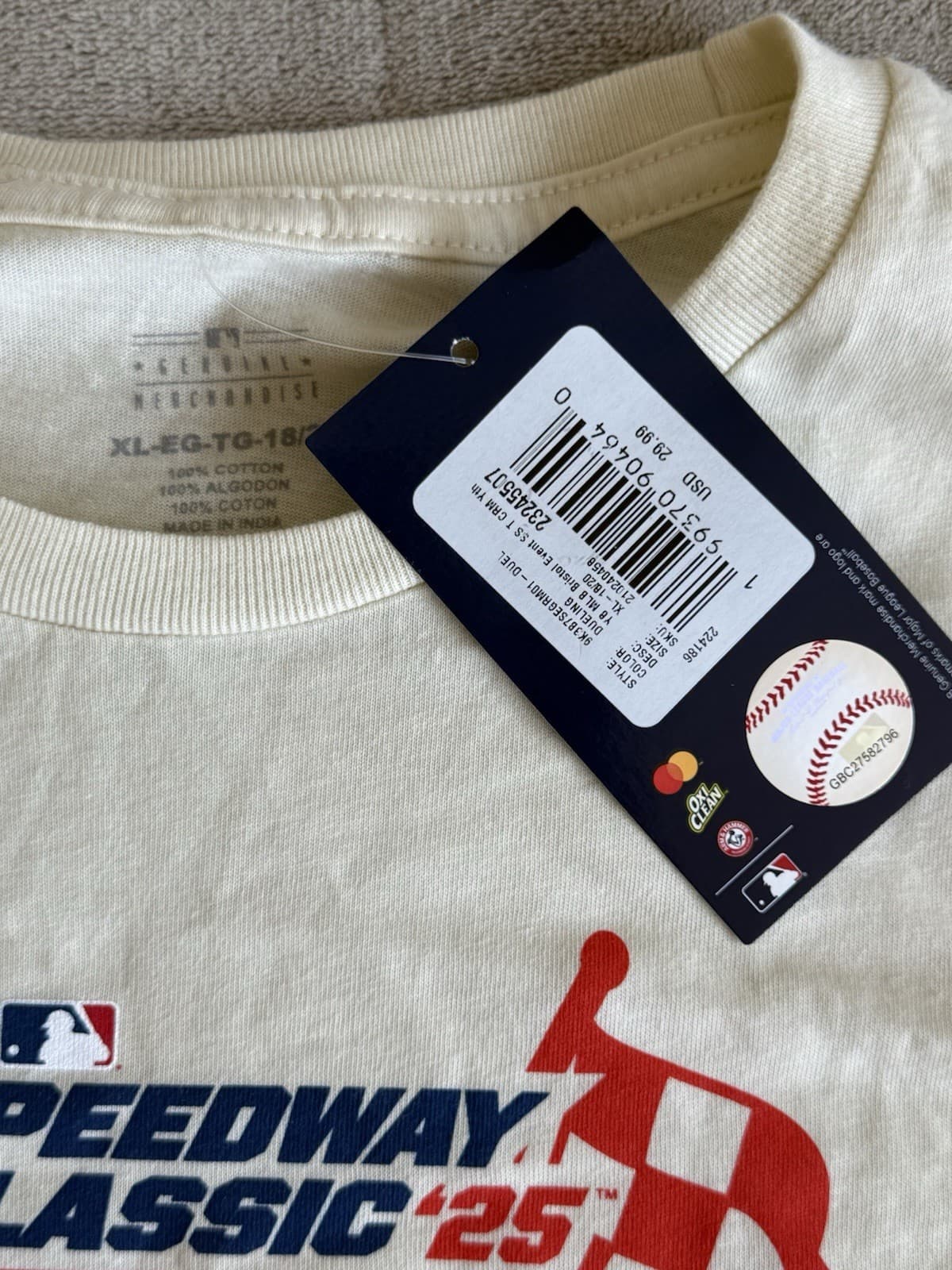 MLB SPEEDWAY CLASSIC T Shirt Youth XL Cincinnati Reds ATL Braves Bristol 8/2/25 - image 3