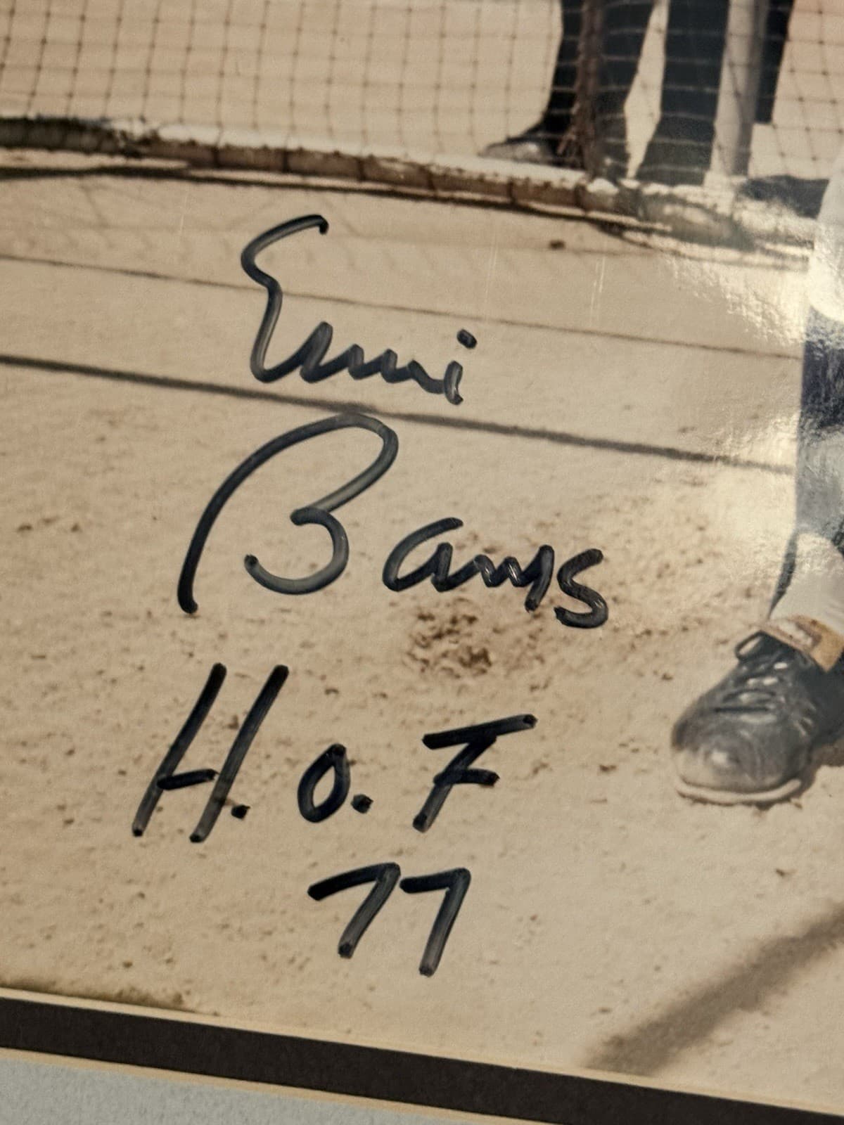 Ernie Banks HOF 77 Signed 11x14 Photo Matted Chicago Cubs HOF  - image 2