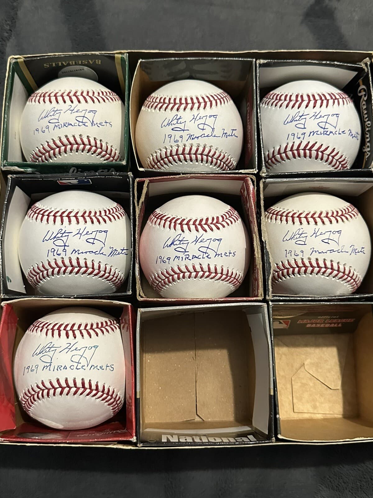 Whitey Herzog 1969 Miracle Mets Signed Baseball Cardinals Hall of Fame New York - image 3