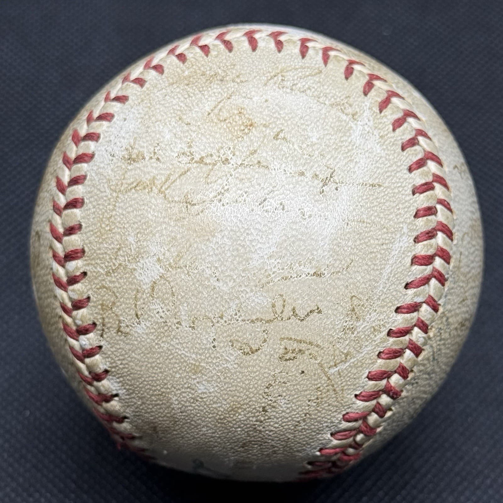 Mel Ott 1946 New York Giants Signed Baseball HOF 27 Autos HOF Sweetspot! JSA LOA - image 5