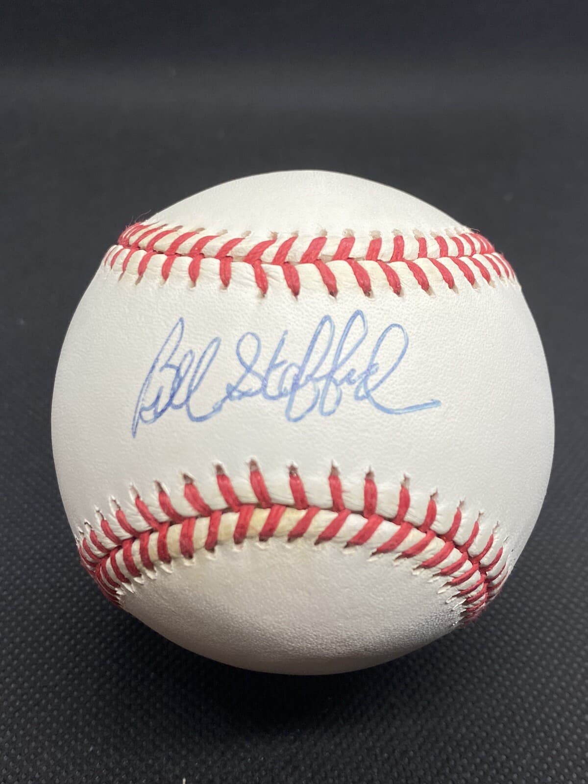 Bill Stafford Signed Baseball New York Yankees Athletics A’s RARE!