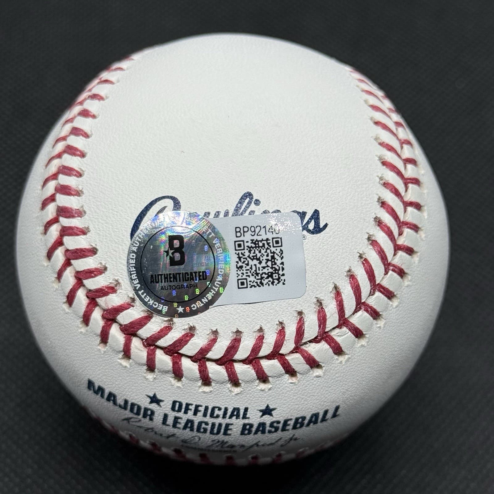 Kirk Gibson Signed 1984 Tigers World Series Logo  Baseball Beckett COA BAS - image 2