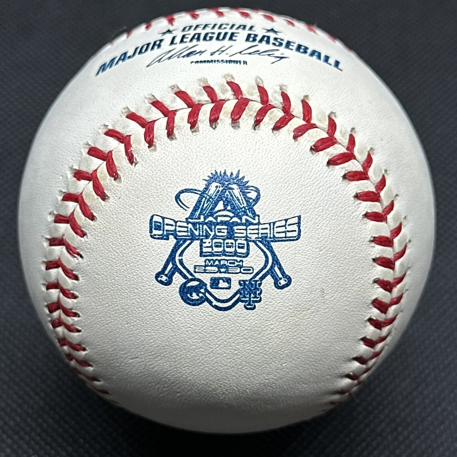 2000 Opening Series Tokyo Japan Rawlings Official Logo Baseball Mets Cubs