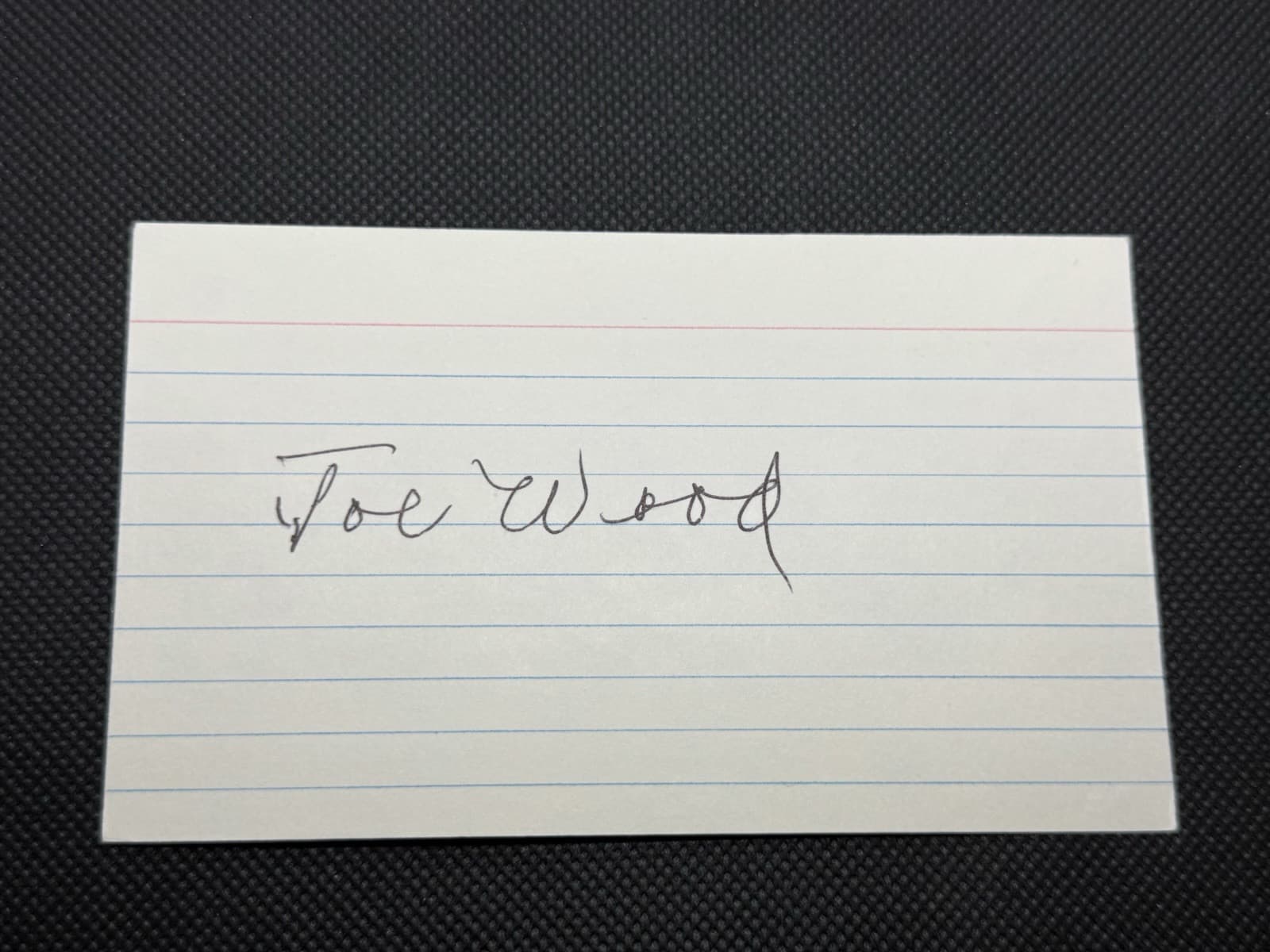 Smoky Joe Wood Signed Index Card 3x5 Boston Red Sox 1908 1912 JSA LOA Not HOF - image 5