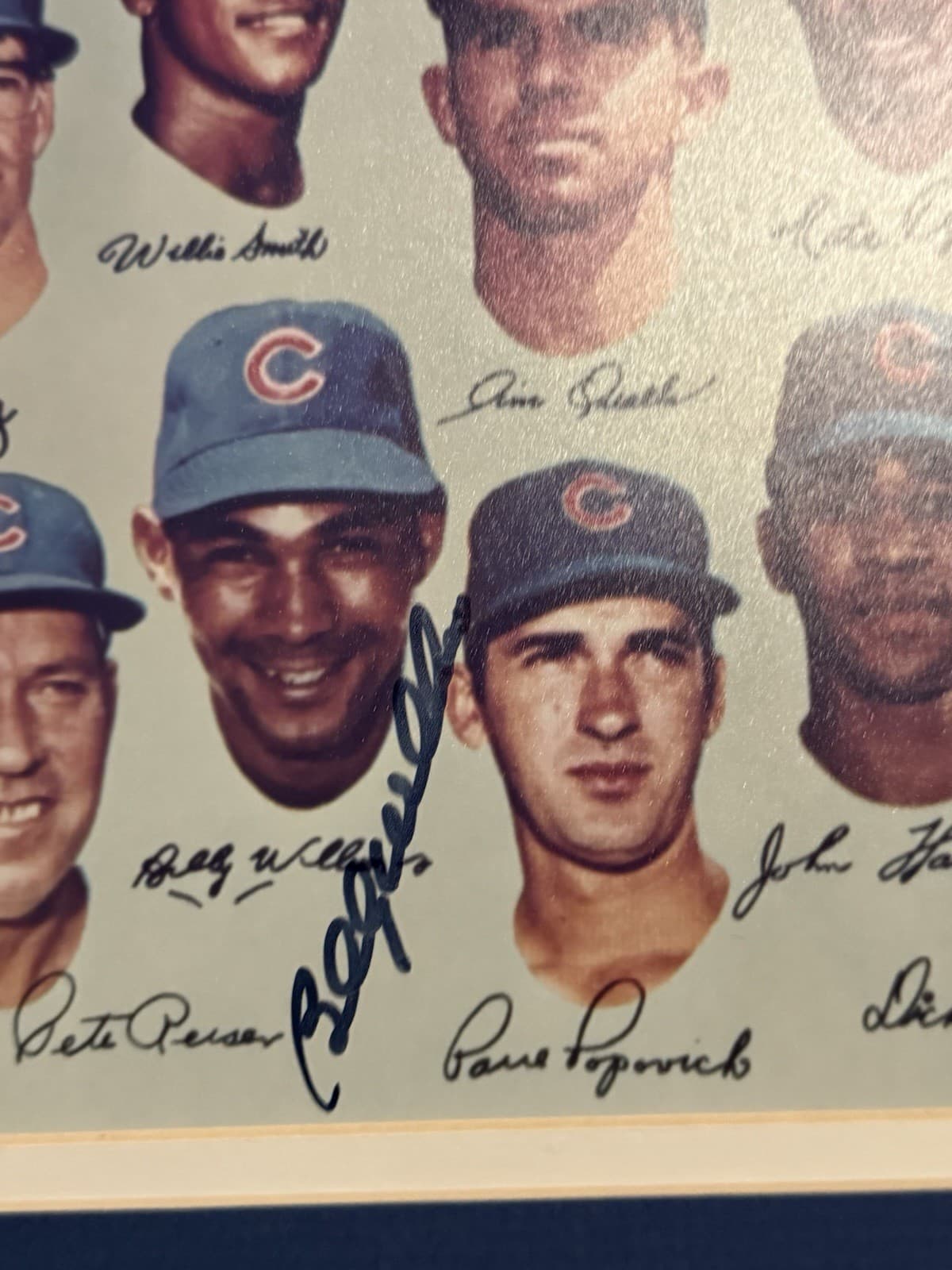 Ernie Banks Billy Williams Jenkins Signed 1969 Cubs 11x14 Photo Matted JSA LOA - image 3
