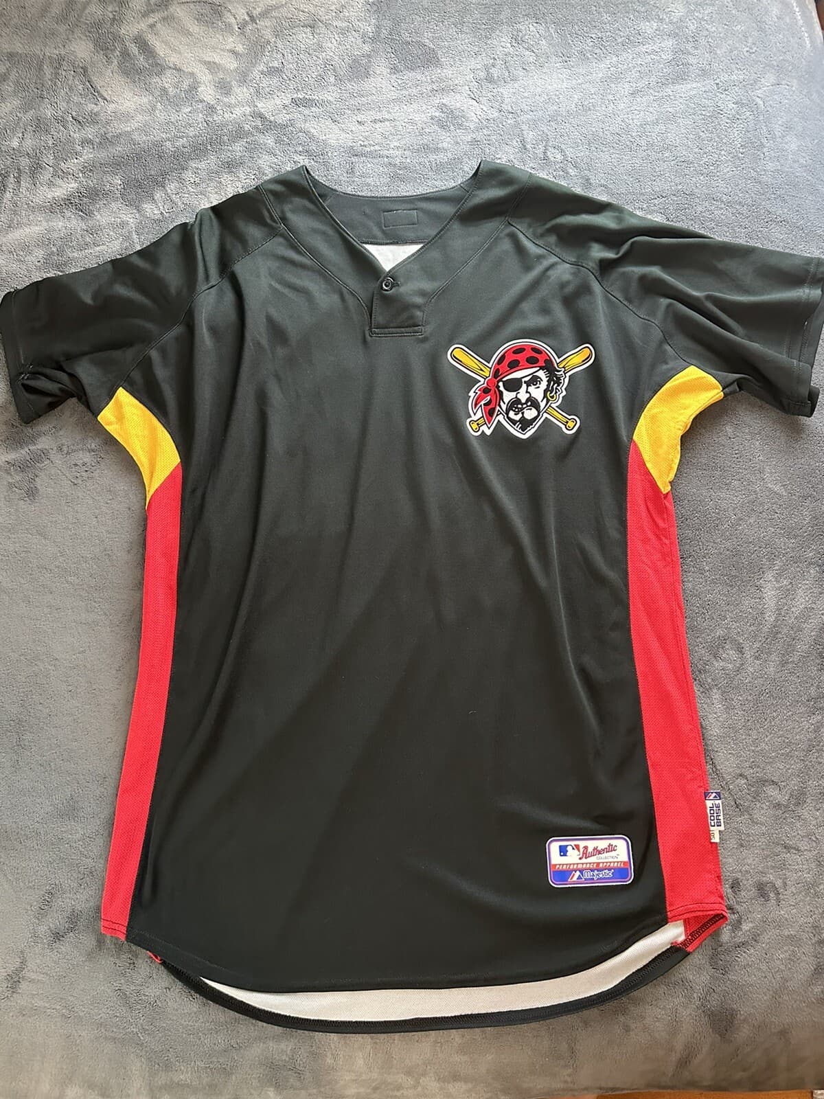 2009 Donnie Veal Game Used Pittsburgh Pirates Jersey BP Size 50 - image 2