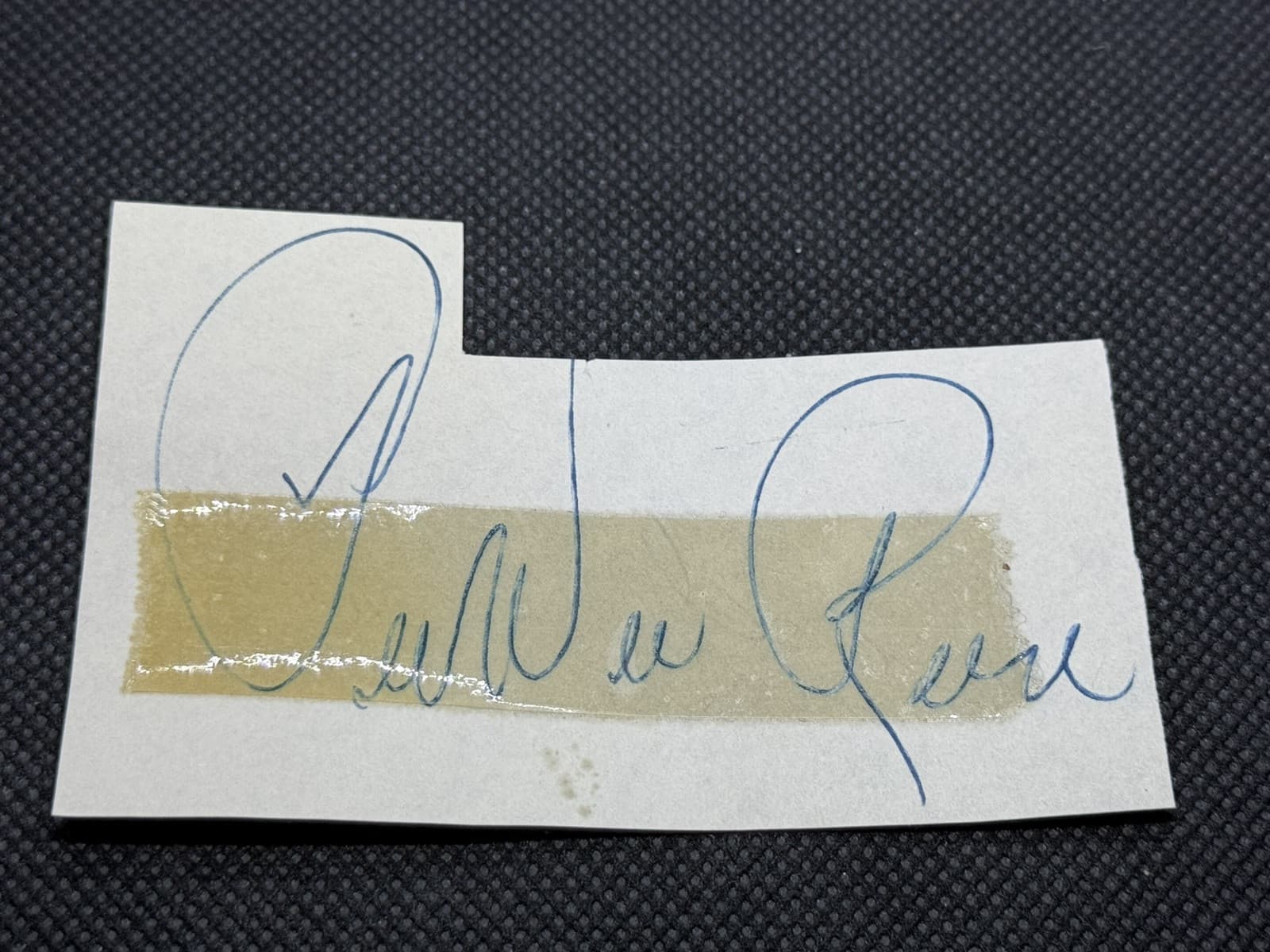 Pee Wee Reese Signed Cut Auto Brooklyn Dodgers LA HOF Not Index