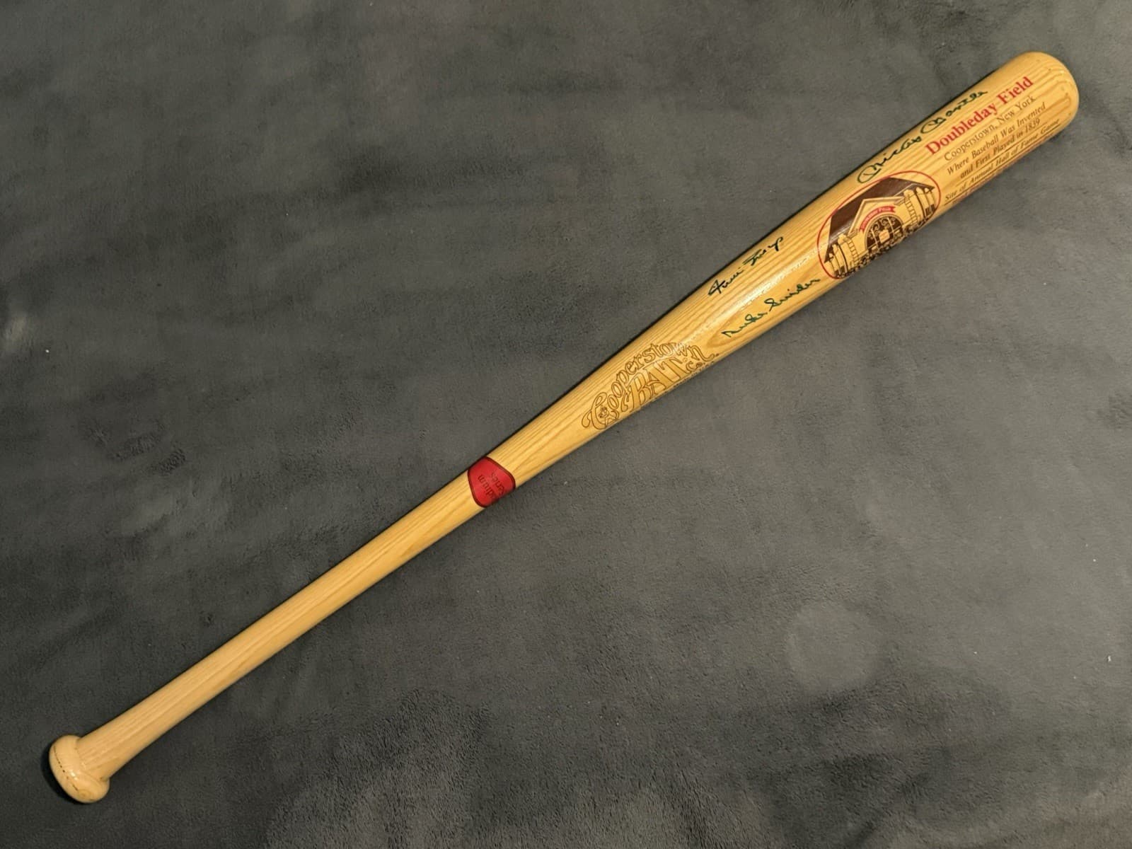 Mickey Mantle Willie Mays Duke Snider Signed Bat Full Sized HOF Beckett LOA - image 2