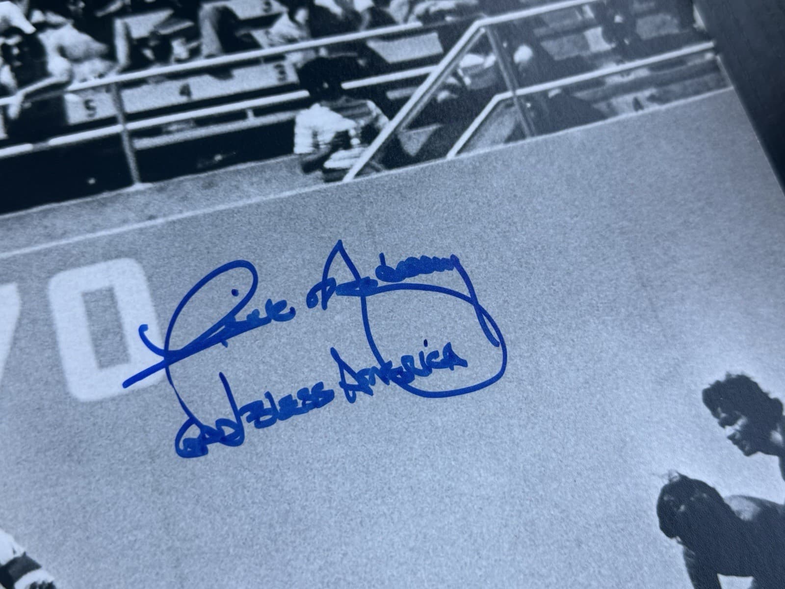 Rick Monday God Bless America Signed American Plag 8x10 Photo Schwartz COA - image 2