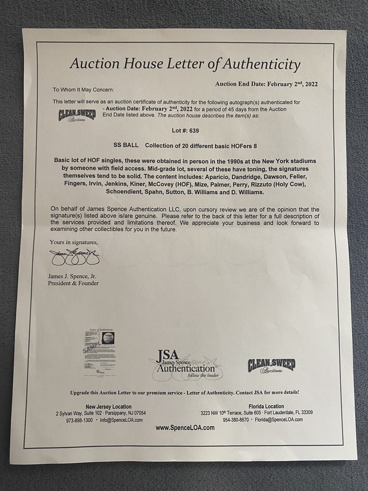 Fred Thomas Signed Index Card JSA LOA Red Sox A's 1918 World Series - image 3