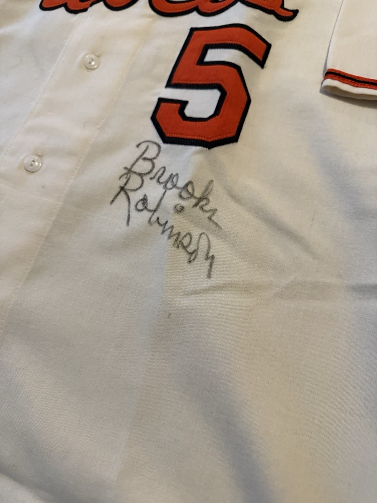 Brooks Robinson Signed Authentic Mitchell Ness Baltimore Orioles Jersey BAS COA  - image 2