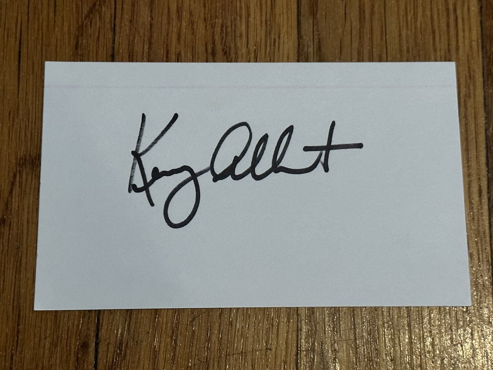 Kenny Albert Signed Index Card 3x5 Broadcaster Announcer JSA LOA NFL MLB Fox
